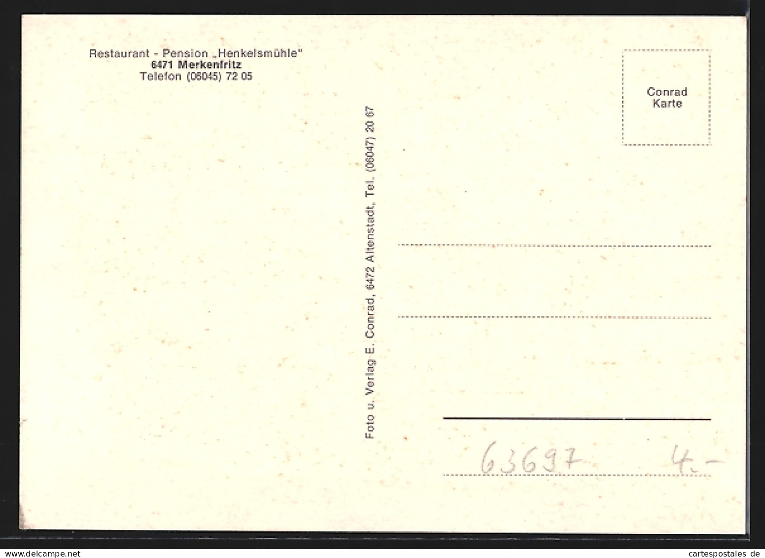 AK Merkenfritz, Restaurant-Pension Henkelsmühle  - Otros & Sin Clasificación