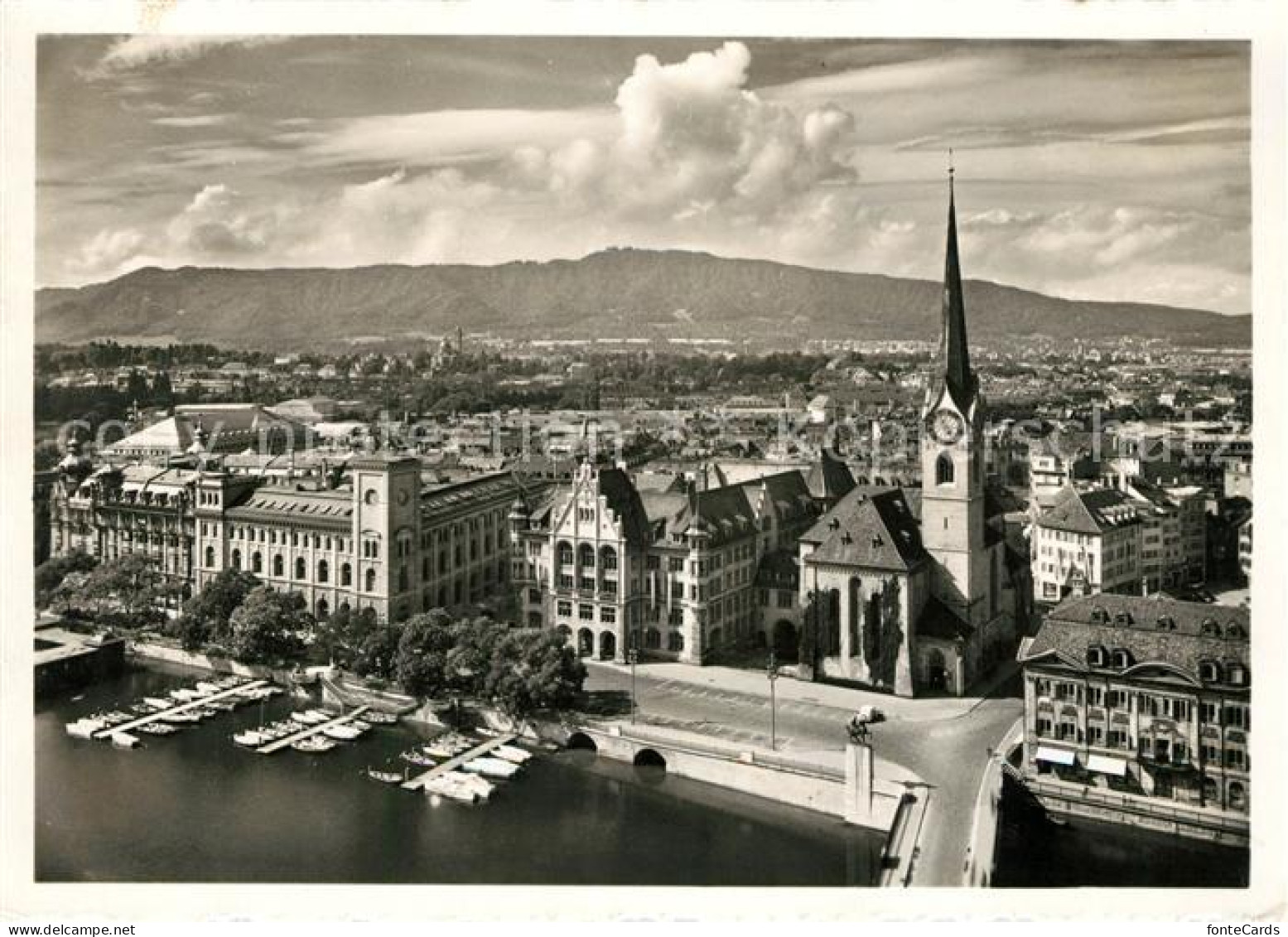 13161652 Zuerich ZH Blick Vom Grossmuenster Zuerich ZH - Autres & Non Classés