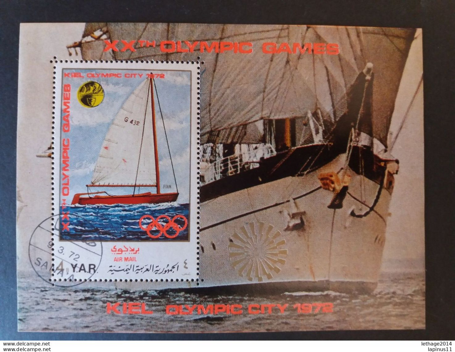 YEMEN يمني WINTER OLYMPICS OF CITY KIEL 1972 CAT MICHEL N. (1439) BLOCK N.171 SHEET MNH $ - Yemen