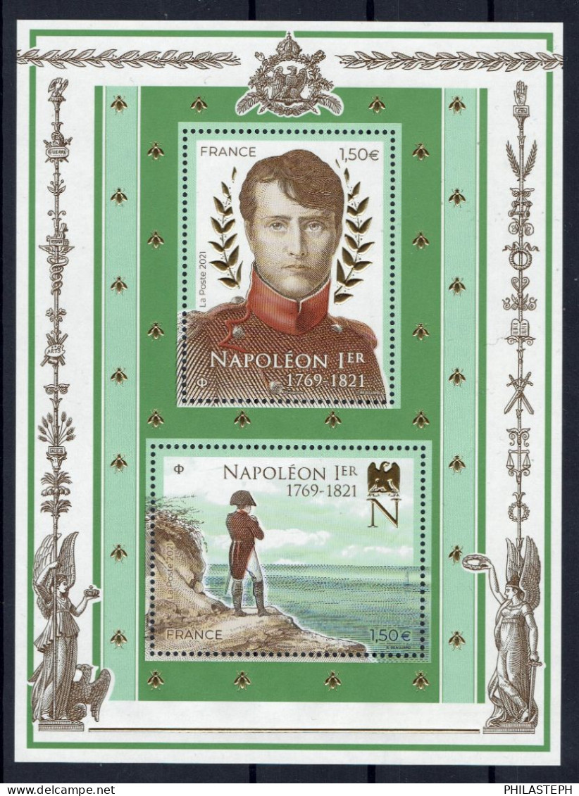 2021 FRANCE - Feuillet Portrait Napoléon Bonaparte  Et Napoléon à Sainte-Hélène - YT F5485 NEUF ** - - Unused Stamps