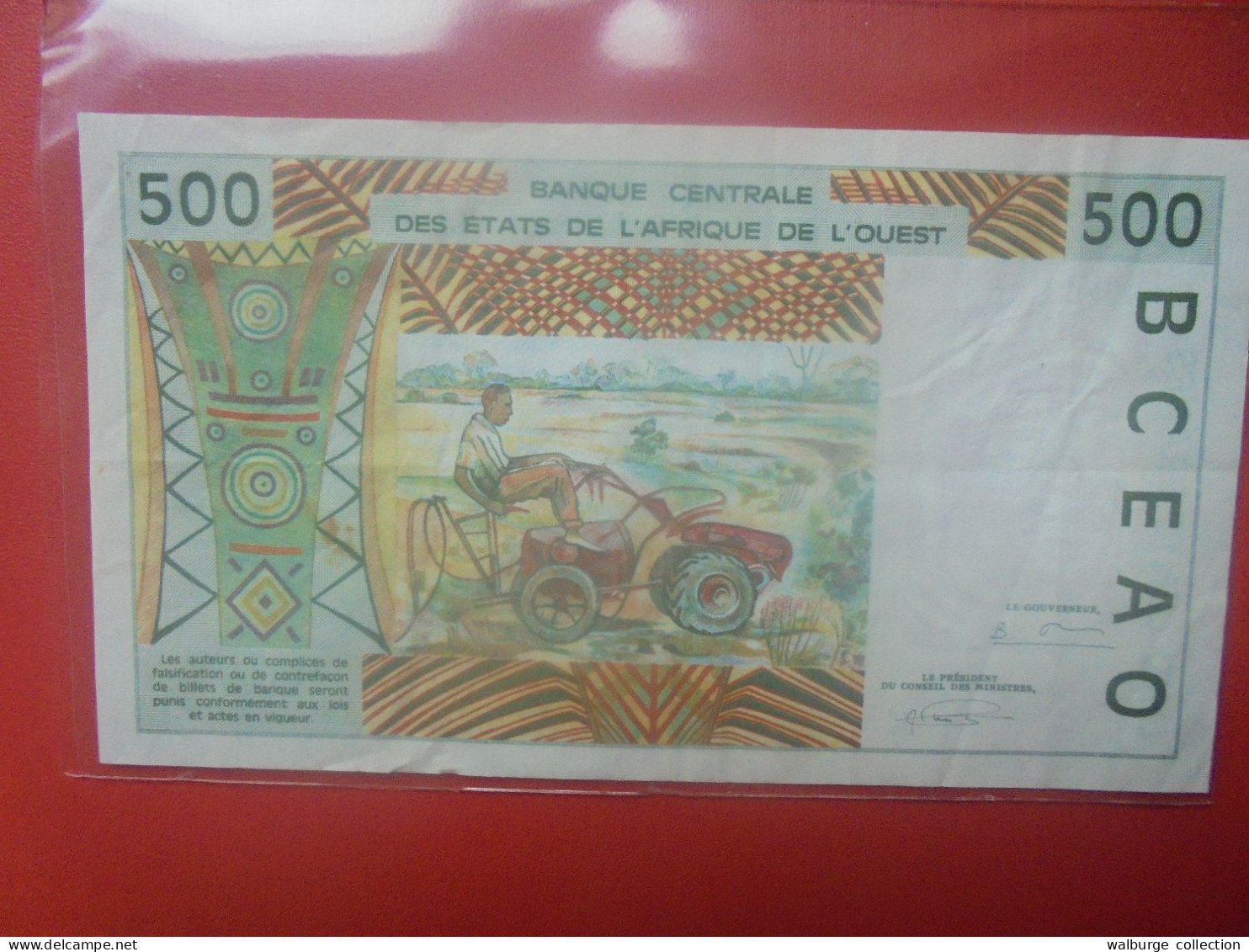 AFRIQUE De L'OUEST (Sénégal) 500 FRANCS 1991-2003 Circuler (B.33) - Senegal