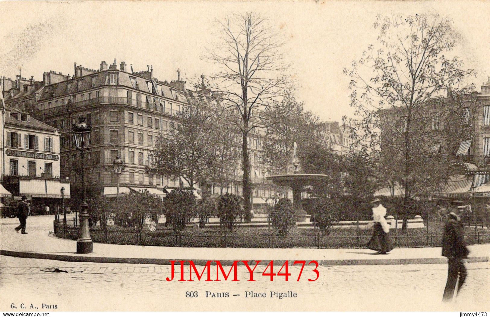 CPA - PARIS - Place Pigalle ( Rue Bien Animée ) N° 803 - Edit. G. C. A., Paris - Plazas