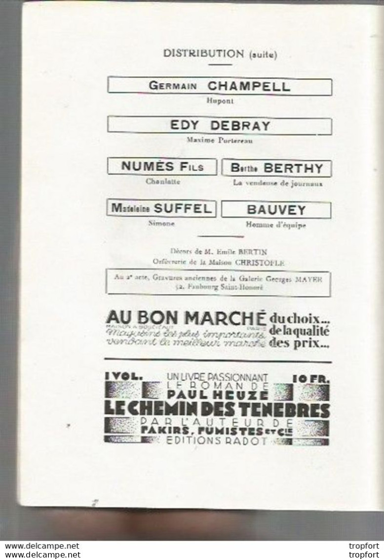 E1 / Old Program Theater / Programme Théâtre Guitare Et Le JAZZ 1928 DEHELLY Regina-camier GIVRY - Programme