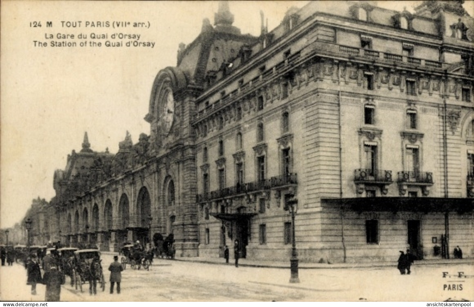 CPA Paris VII, Bahnhof Quai D'Orsay - Autres & Non Classés