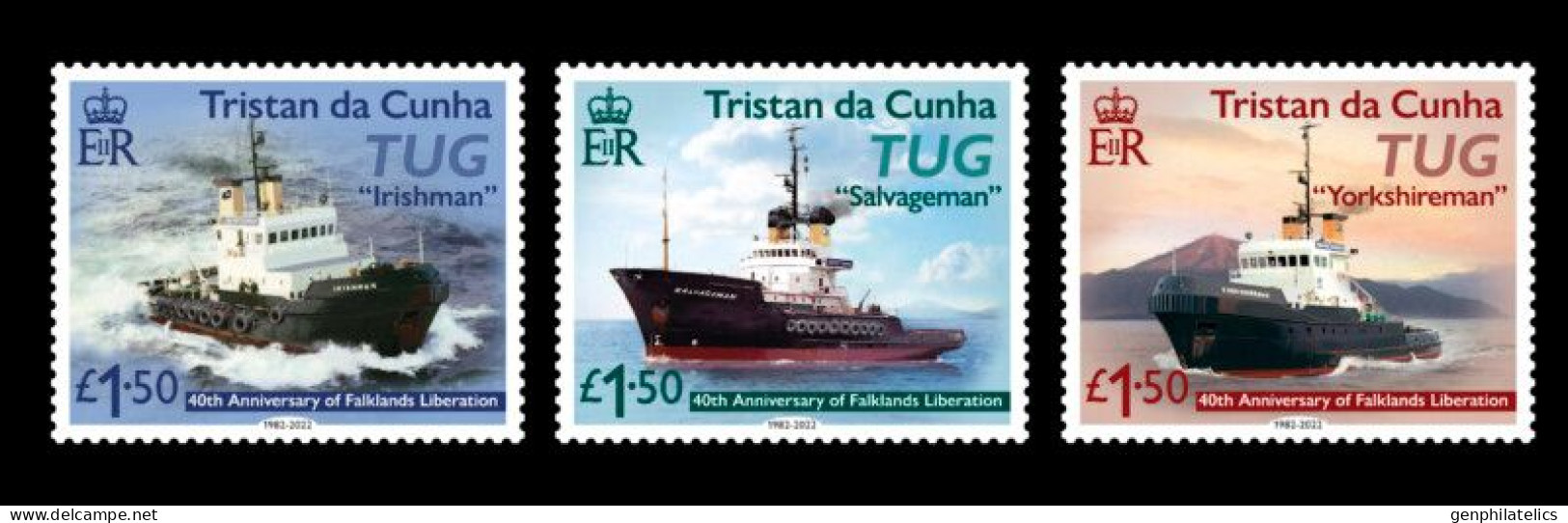 TRISTAN Da CUNHA 2022 TRANSPORT Vehicles. Boats SHIPS - Fine Set MNH - Tristan Da Cunha