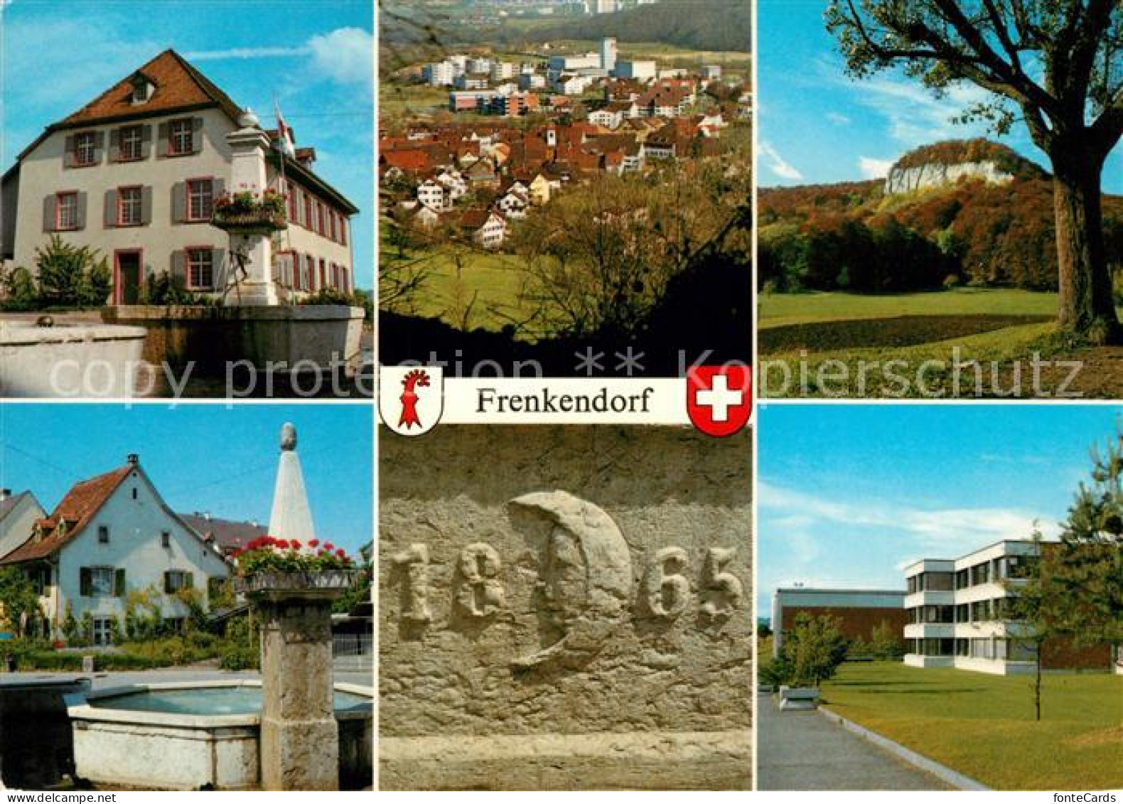 13158148 Frenkendorf Brunnen Stadtblick Teilansichten Frenkendorf - Sonstige & Ohne Zuordnung