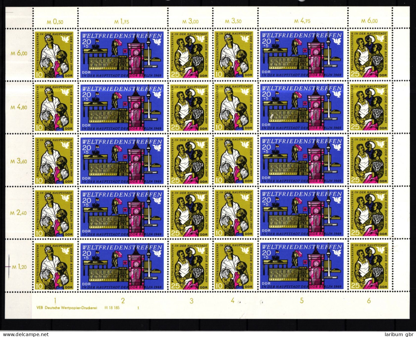 DDR 1478-1480 Postfrisch Als Zd-Bogen Mit Formnummer 1 #HB861 - Sonstige & Ohne Zuordnung