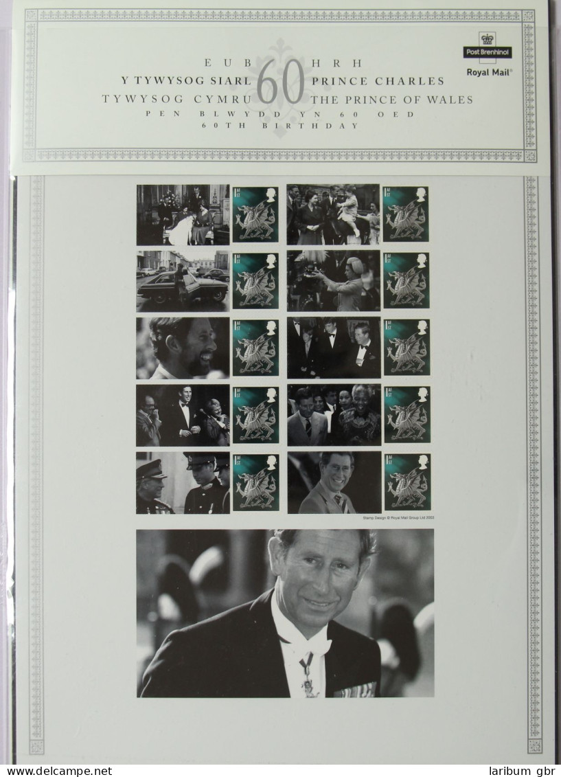 Großbritannien Postfrisch Smilers Bogen "Prince Charles 60th Birthday" #HZ122 - Sonstige & Ohne Zuordnung