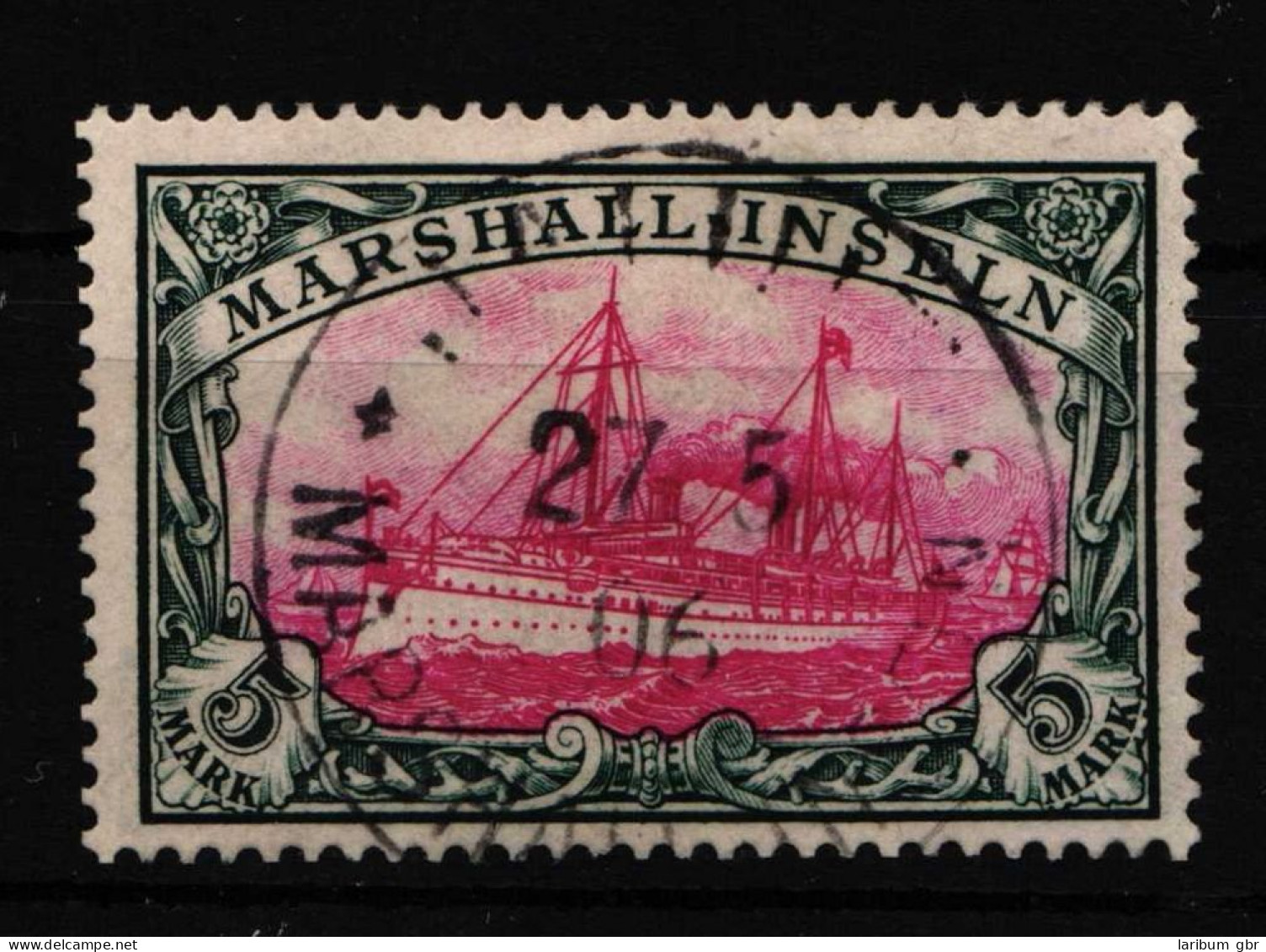Deutsche Kolonien Marshall-Inseln 25 Gestempelt Geprüft Bothe BPP #HZ710 - Marshall