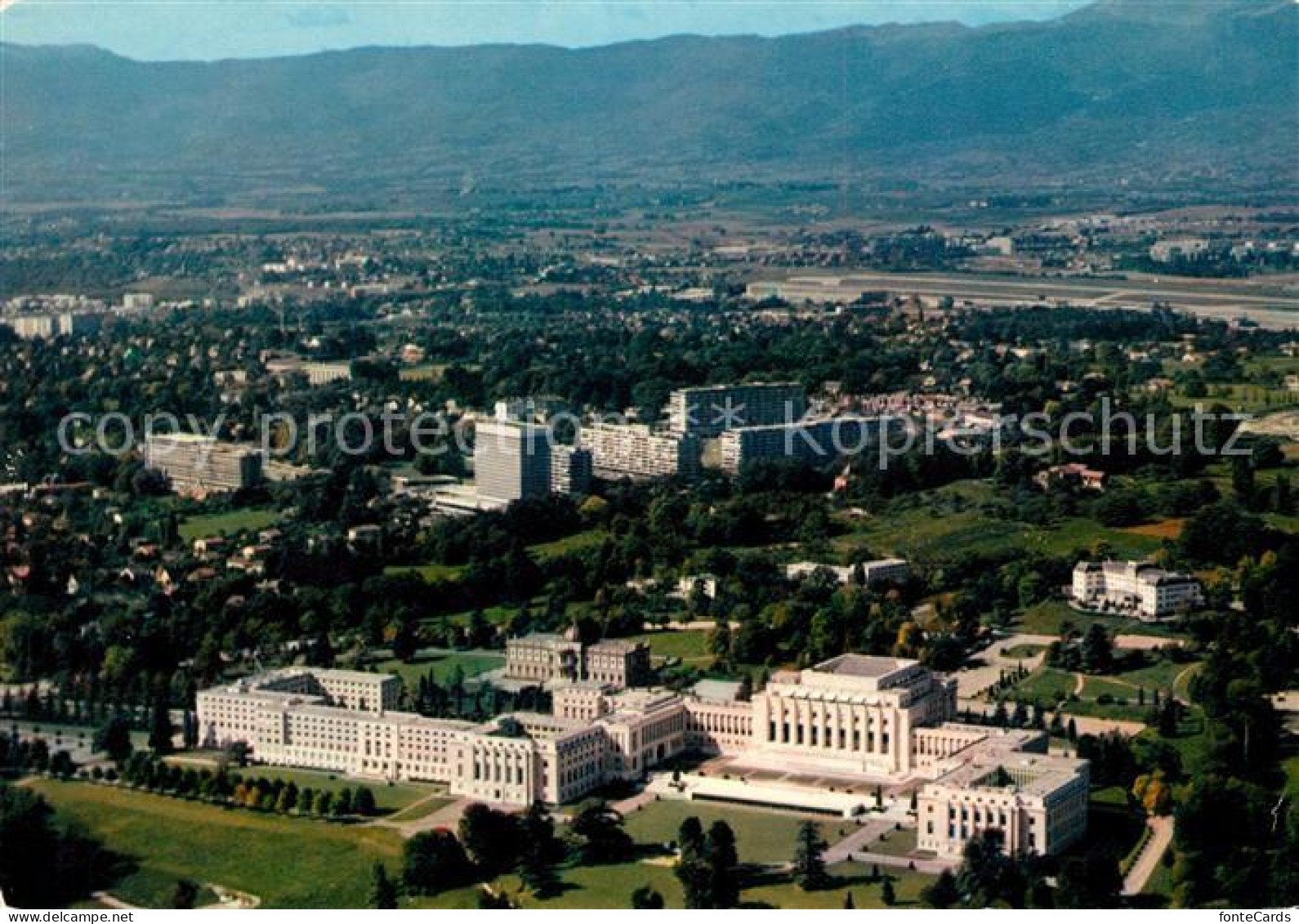 13158000 Geneve GE Palais Des Nations Vue Aérienne Geneve GE - Other & Unclassified