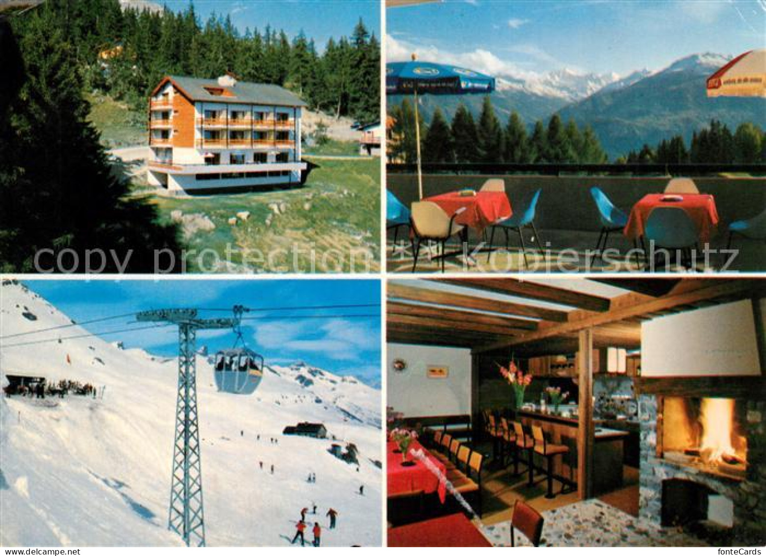 13157920 Montana Crans Hotel Derby Kaminzimmer Bergbahn Wintersportplatz Alpen M - Other & Unclassified