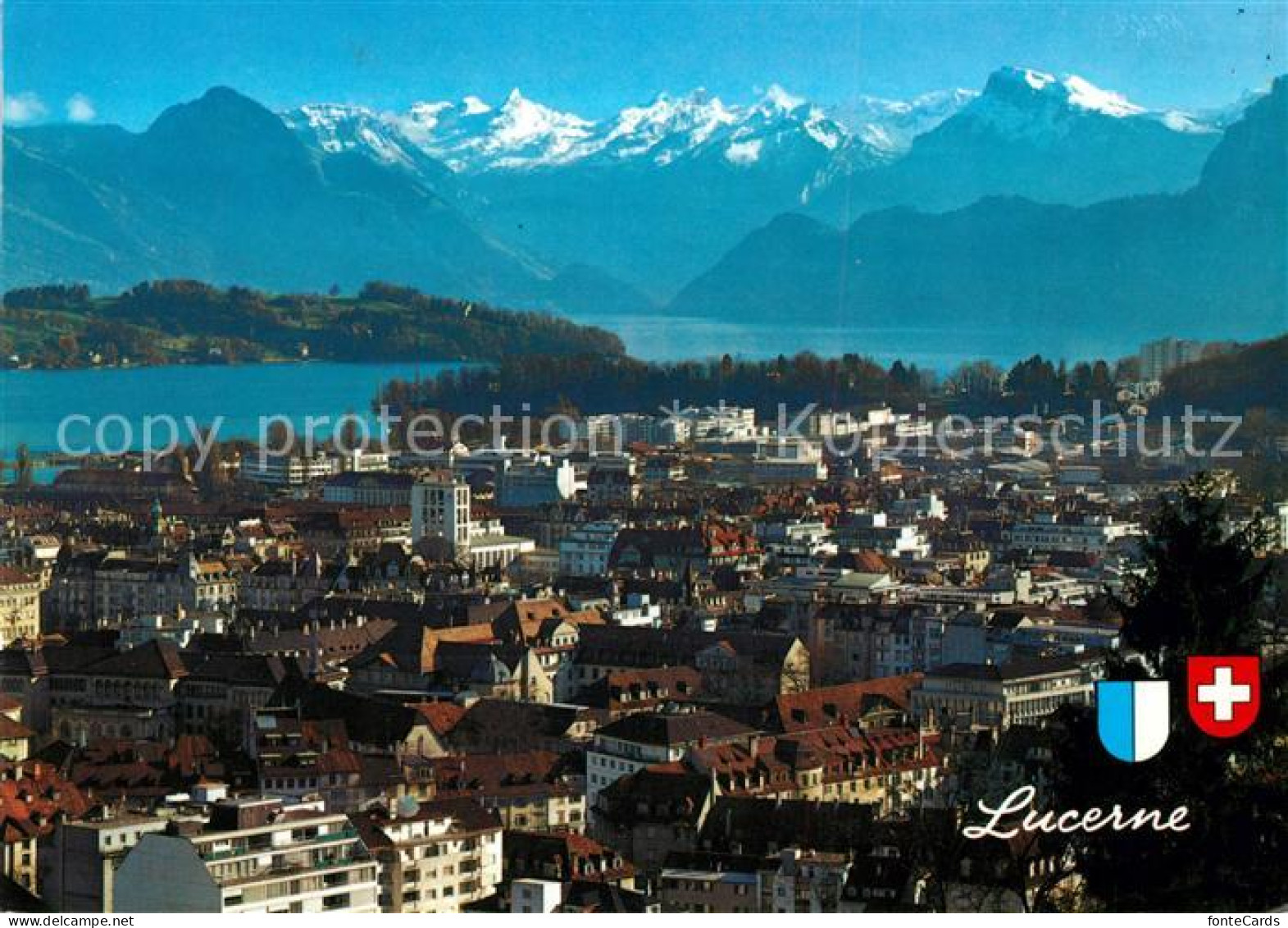 13157801 Luzern Vierwaldstaettersee Stadtpanorama Mit Alpen Luzern Vierwaldstaet - Autres & Non Classés