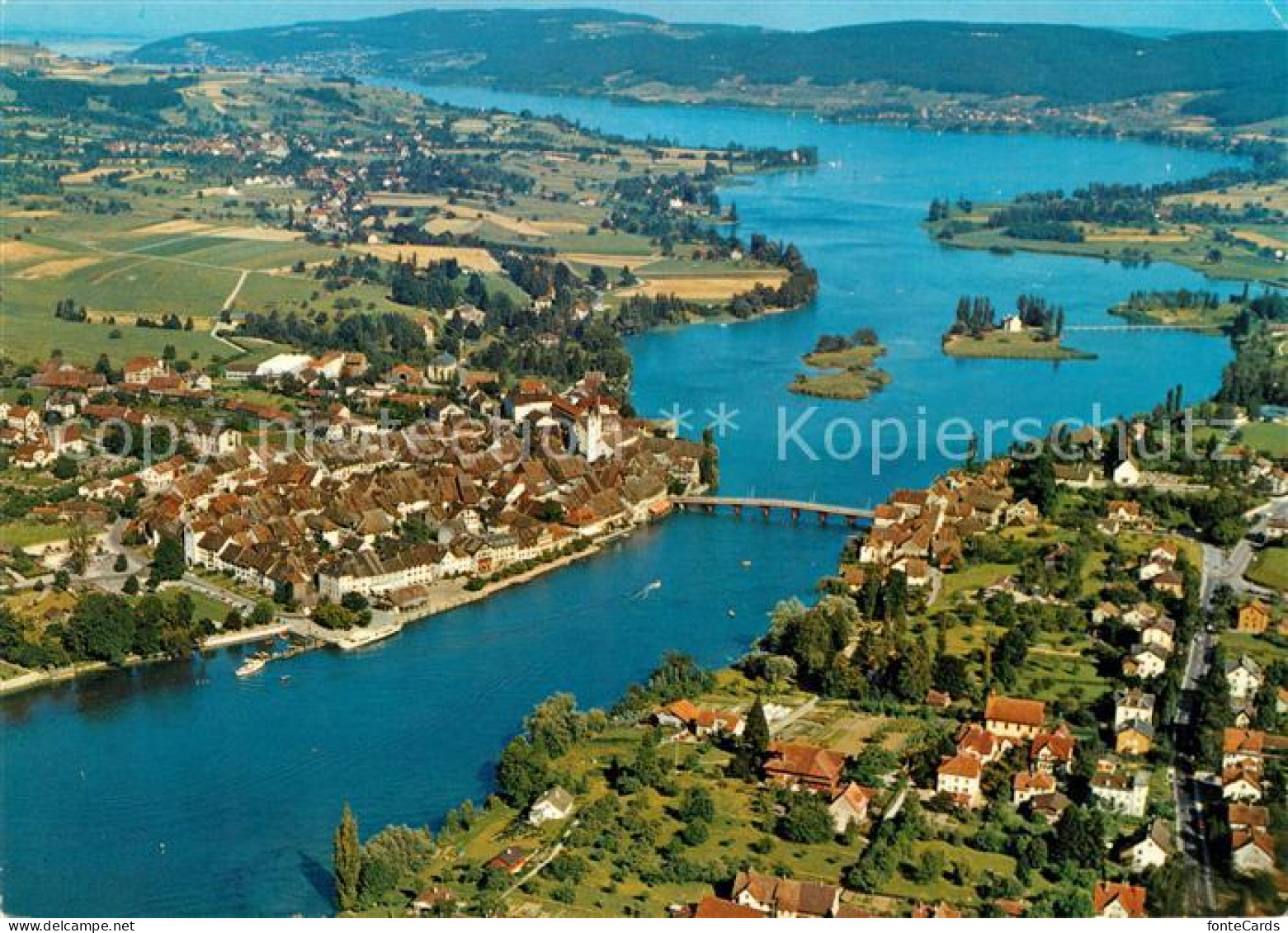 13157012 Stein Rhein Fliegeraufnahme Mit Untersee Stein Am Rhein - Sonstige & Ohne Zuordnung