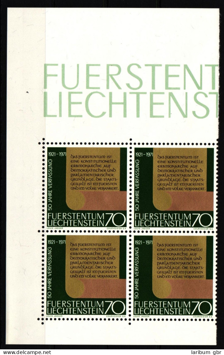 Liechtenstein 546 Postfrisch Als 4er Einheit #JJ176 - Other & Unclassified