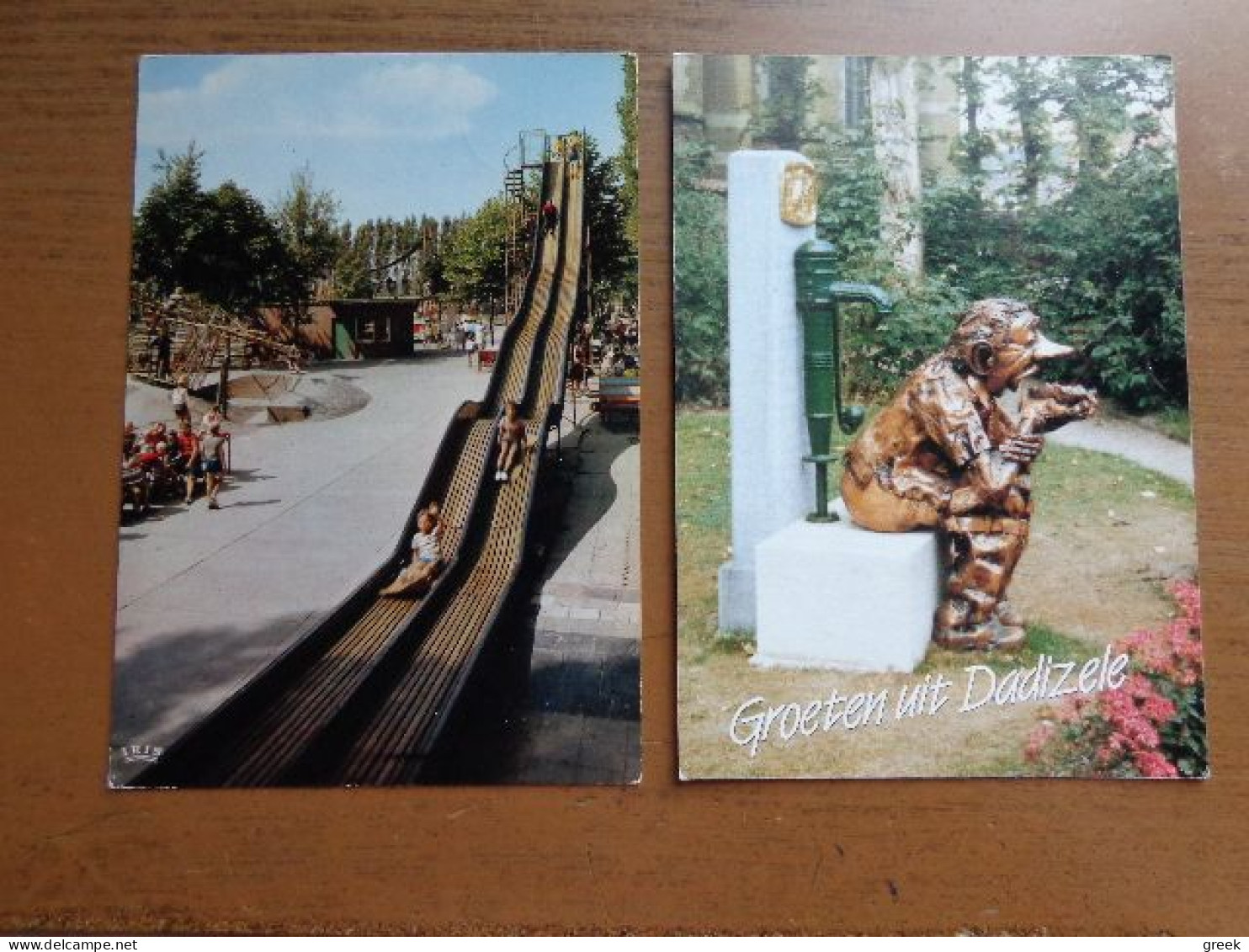 2 Kaarten Van Dadizele: Daiselpark, De Grootste Speeltuin Van Belgie + Pompeschitter In Domein Het Toreke -> Beschreven - Moorslede