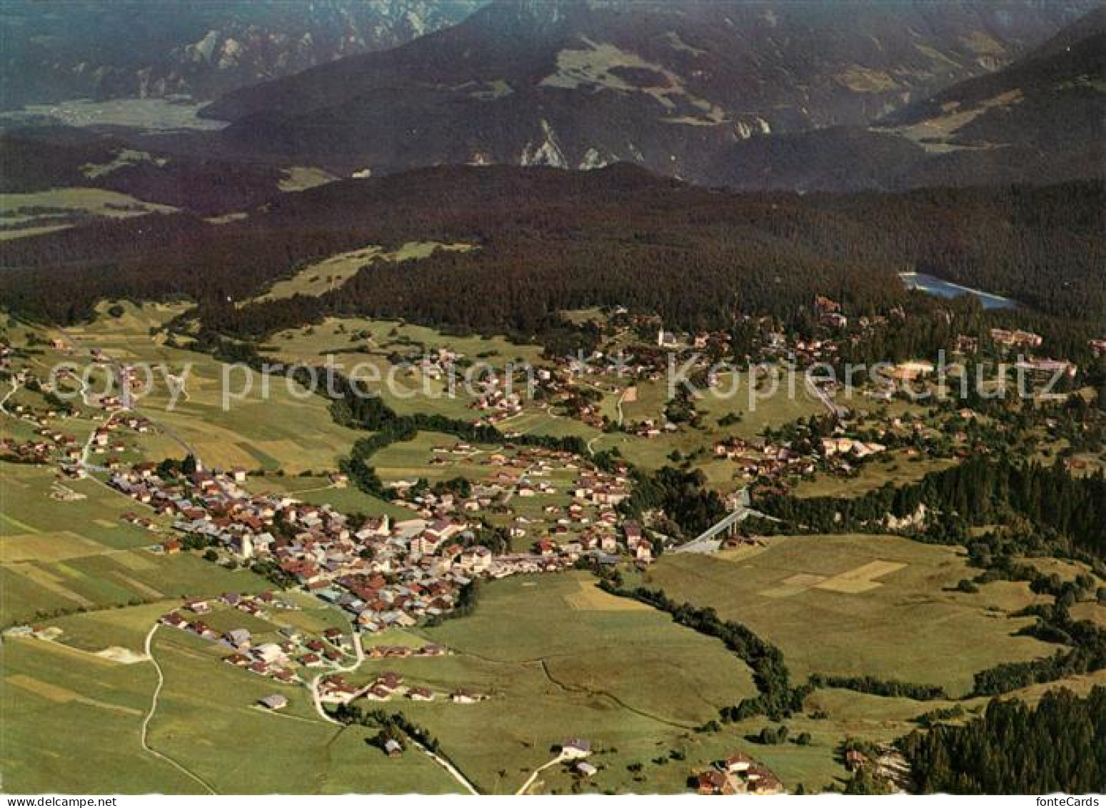 13156461 Flims Dorf Fliegeraufnahme Mit Waldhaus Und Caumasee Flims Dorf - Otros & Sin Clasificación