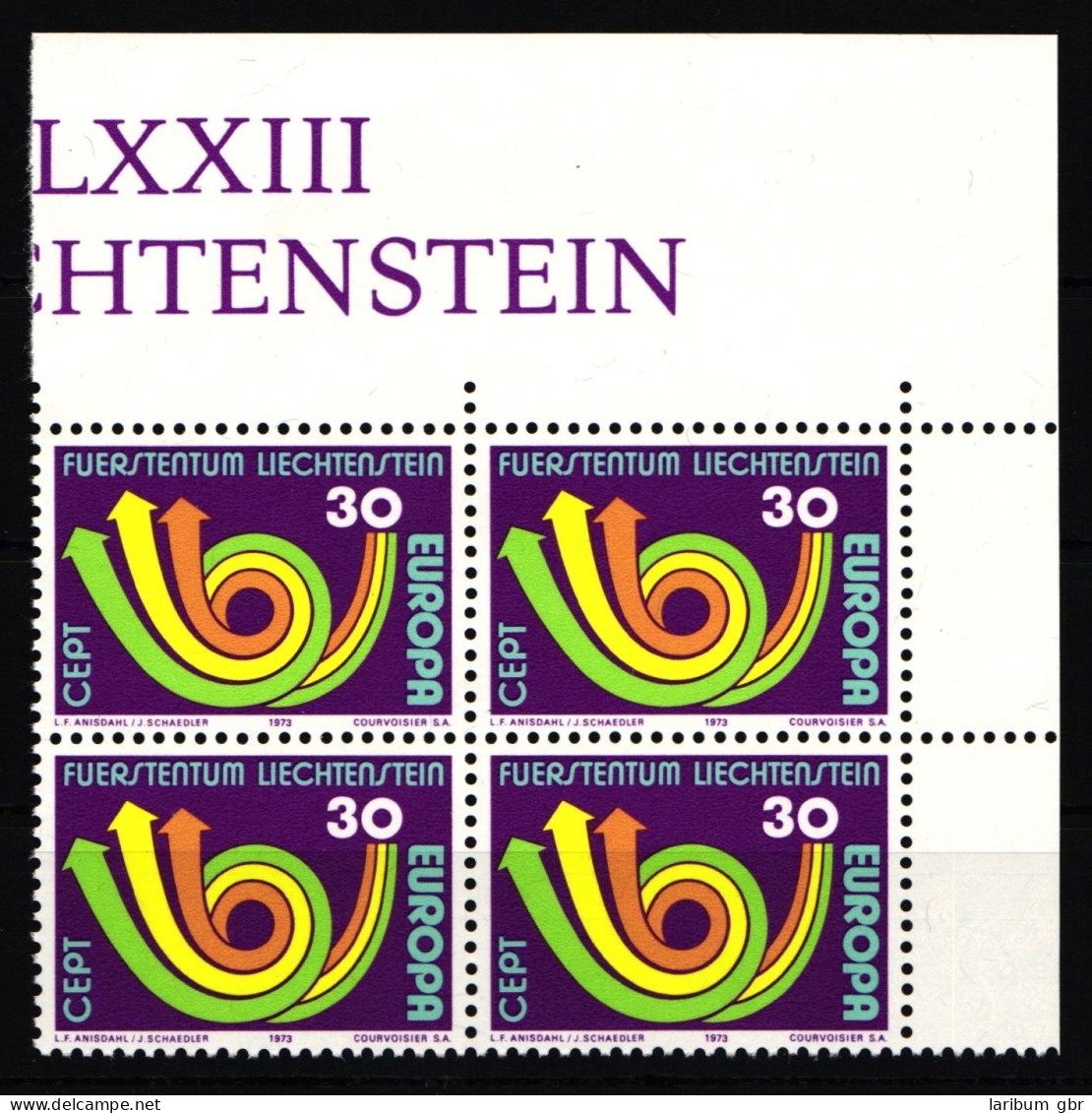 Liechtenstein 579 Postfrisch Als 4er Einheit #JJ250 - Autres & Non Classés