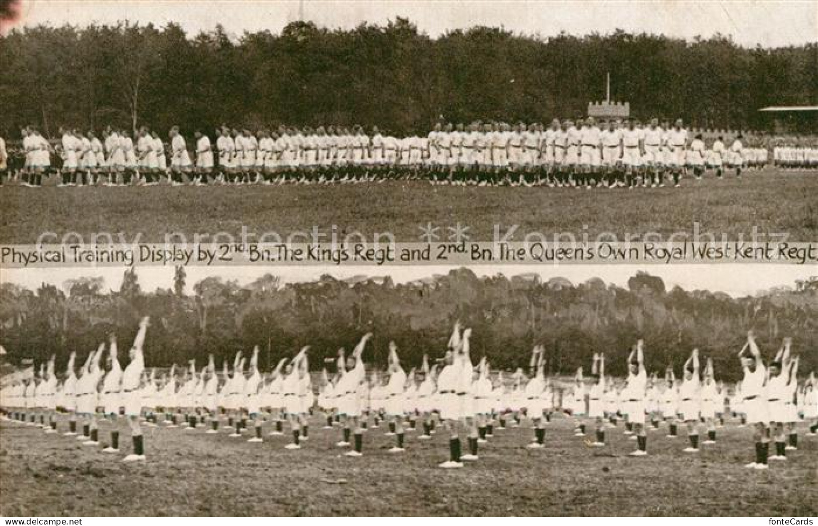 13155272 London Physical Training Display By Kings Regt. And Queens Regt. Alders - Andere & Zonder Classificatie