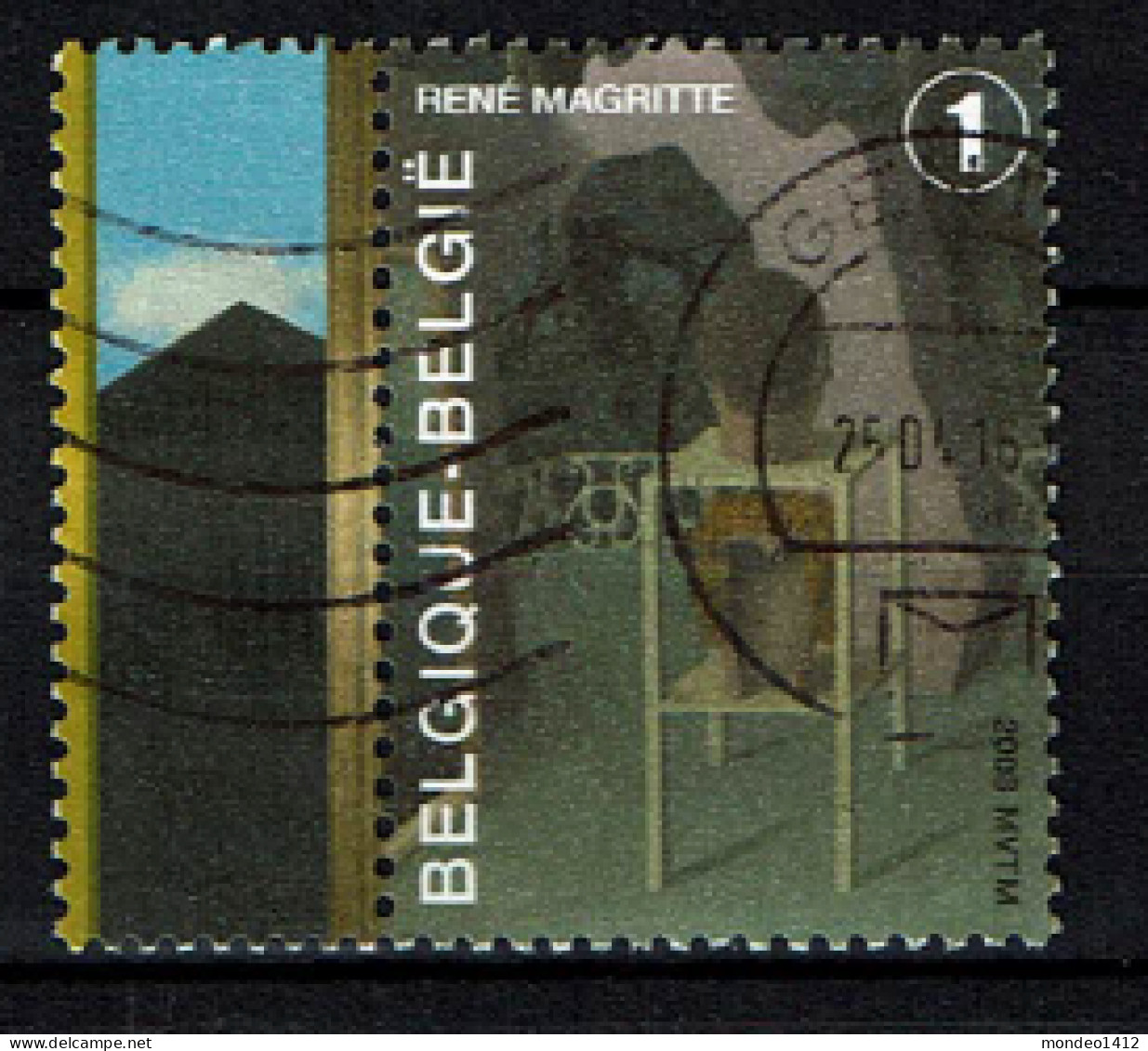 België OBP 3744 - René Magritte - Belgisch Surrealistisch Kunstschilder - Gebruikt