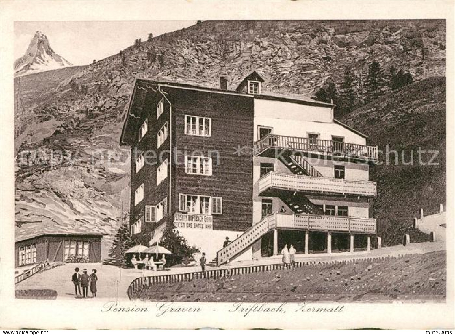 13154870 Zermatt VS Triftbach Pension Graven Matterhorn  - Other & Unclassified