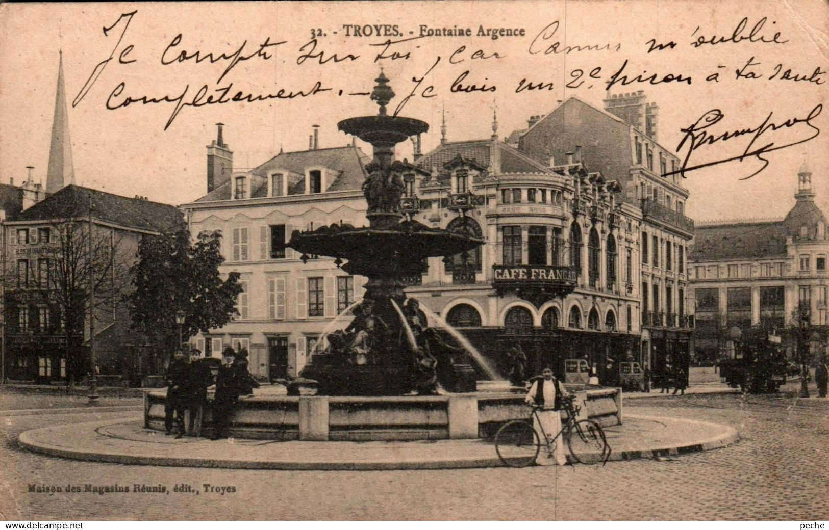 N°1181 W -cachet 20è Région Hôpital Temporaire -Troyes- - Oorlog 1914-18