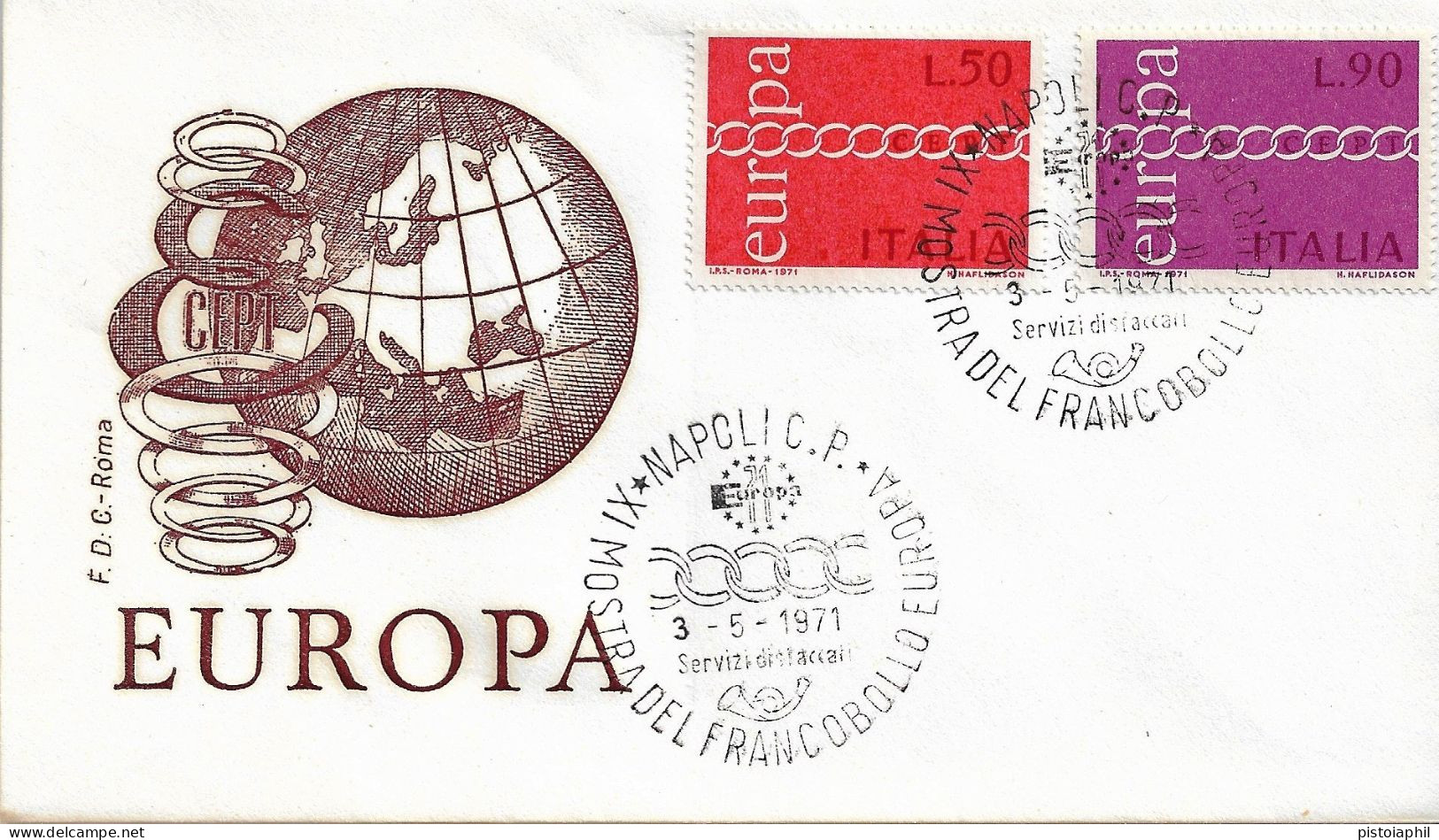 Fdc Roma: EUROPA 1971; No Viaggiata; AS_Napoli - FDC