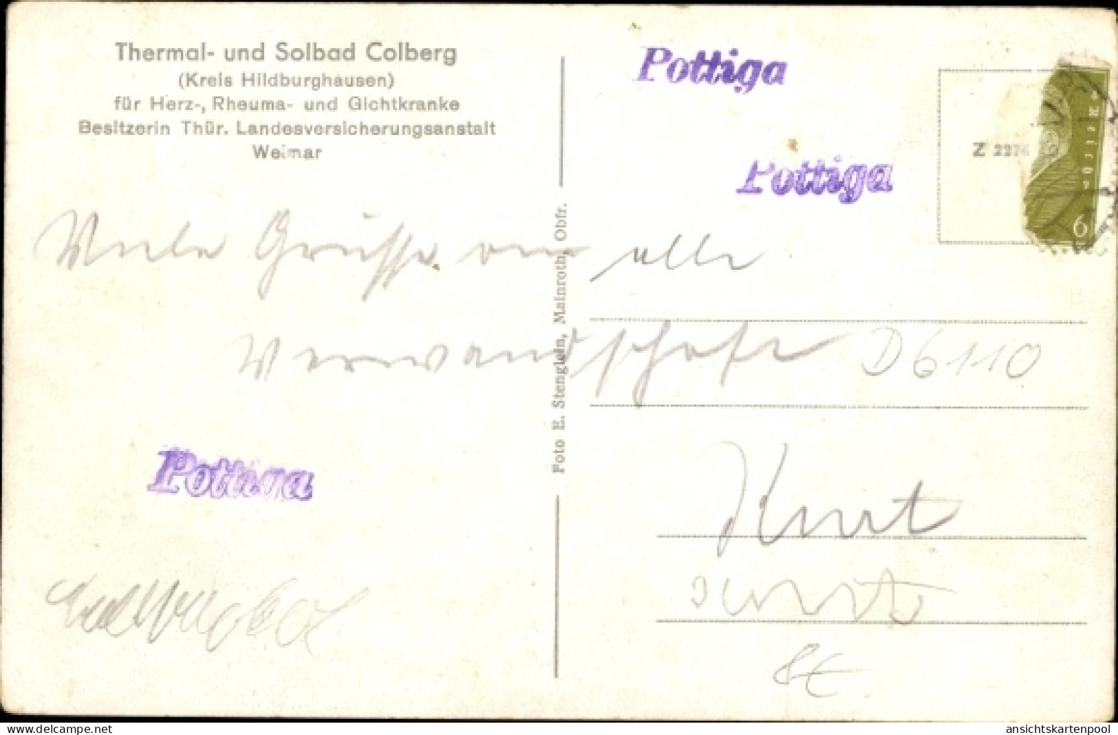 CPA Bad Colberg Heldburg In Thüringen, Thermal- Und Solbad - Otros & Sin Clasificación