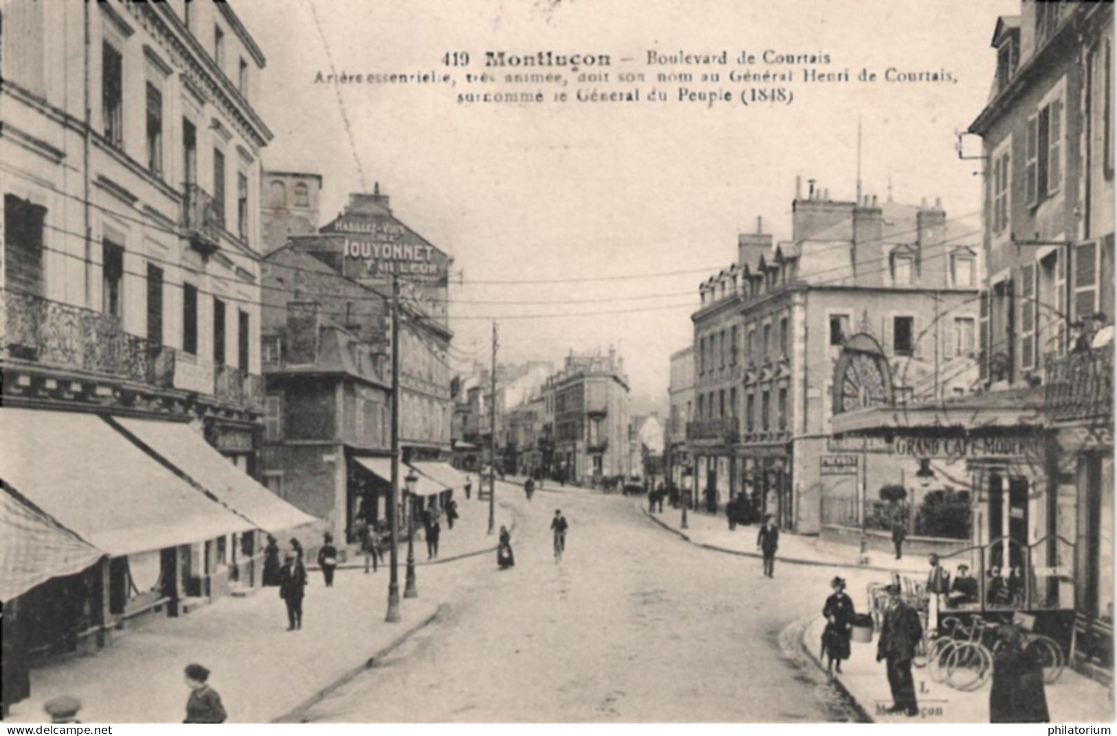 03  MONTLUCON  Boulevard De Courtais (Grand Café Moderne Connu Aussi Sous Café Maugin) - Montlucon