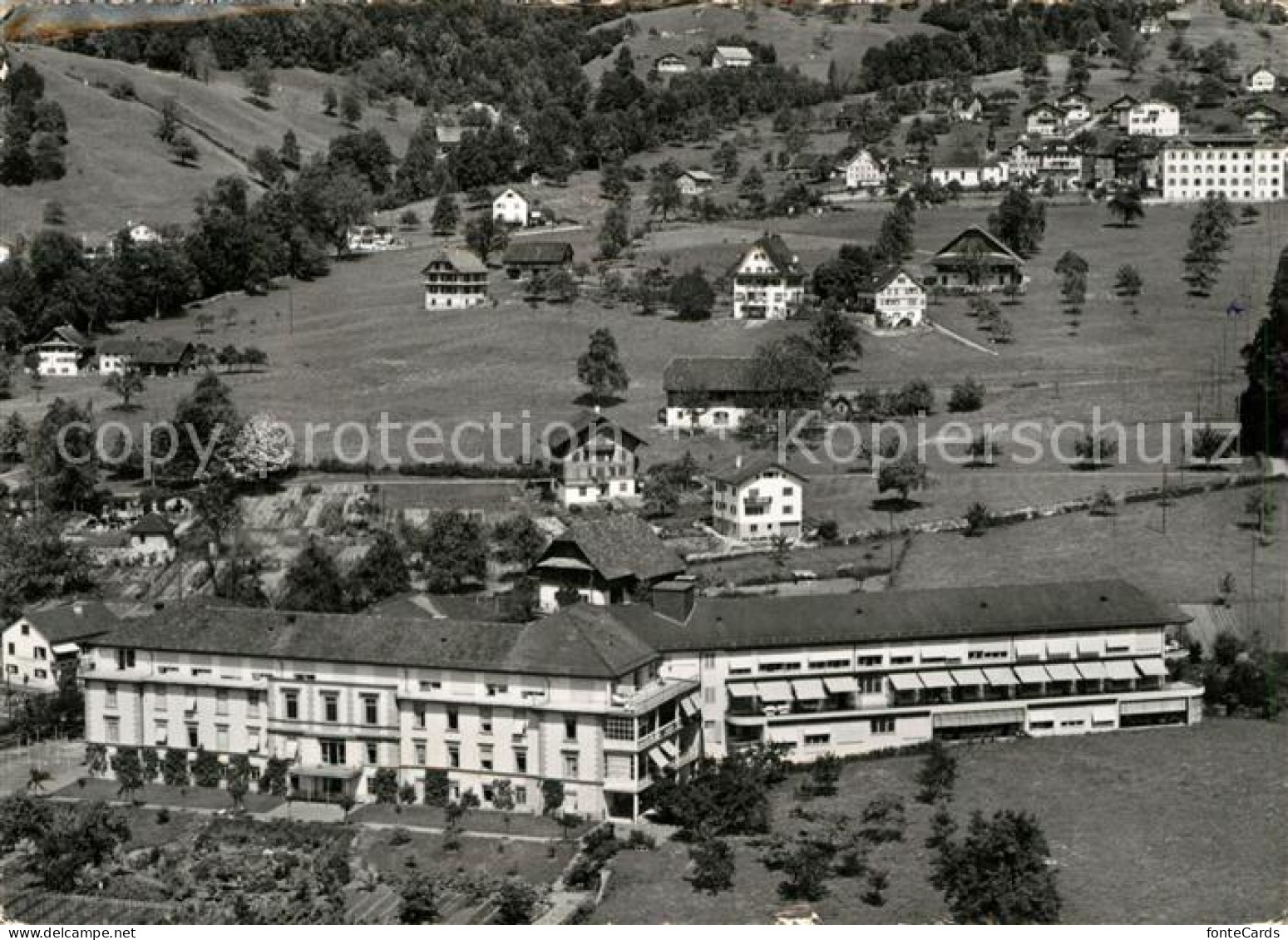 13153758 Schwyz Fliegeraufnahme Krankenhaus Schwyz - Andere & Zonder Classificatie