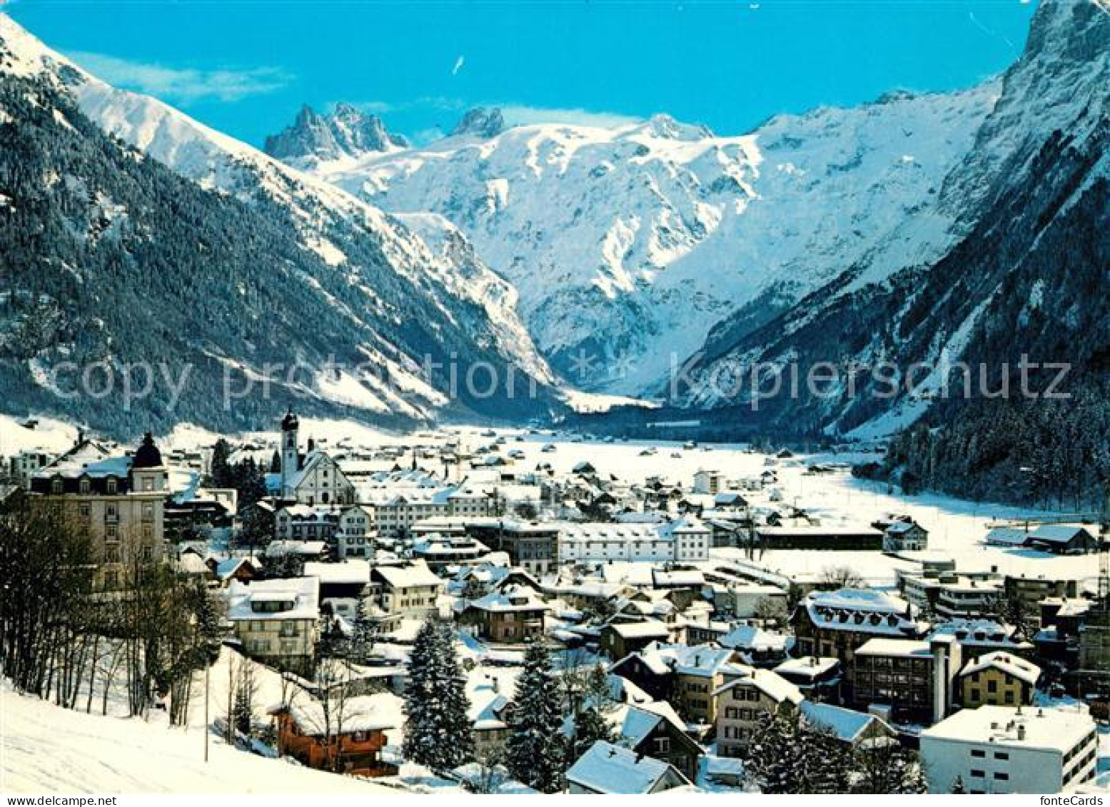 13152541 Engelberg OW Gesamtansicht Wintersportplatz Mit Spannoerter Alpen Engel - Altri & Non Classificati