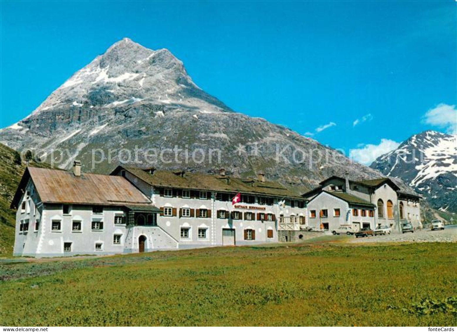 13152432 Pontresina Gasthaus Pension Bernina Haus Mit Piz Alv Und Lagalb Pontres - Otros & Sin Clasificación