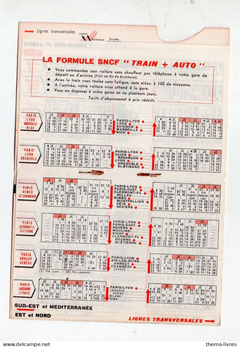 (chemins De Fer SNCF)  LES TRAINS D'AFFAIRES  Hiver 1955-56   (PPP47261) - Chemin De Fer