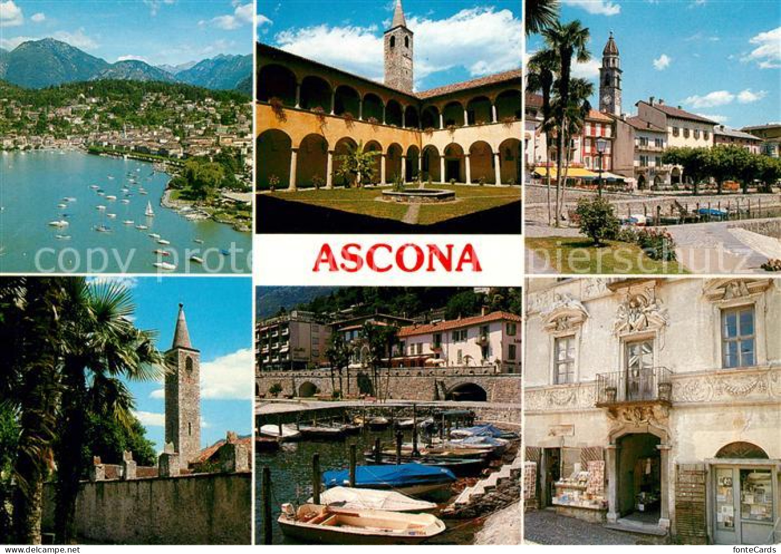 13152284 Ascona Lago Maggiore Bootsanlegestelle Kirche Kloster  Ascona Lago Magg - Other & Unclassified