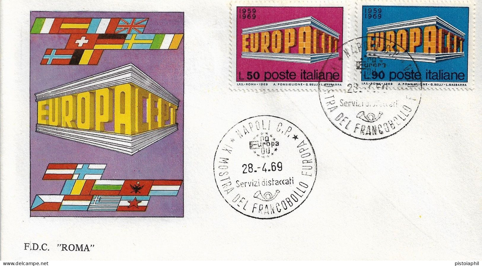 Fdc Roma: EUROPA 1969; No Viaggiata; AS_Napoli - FDC