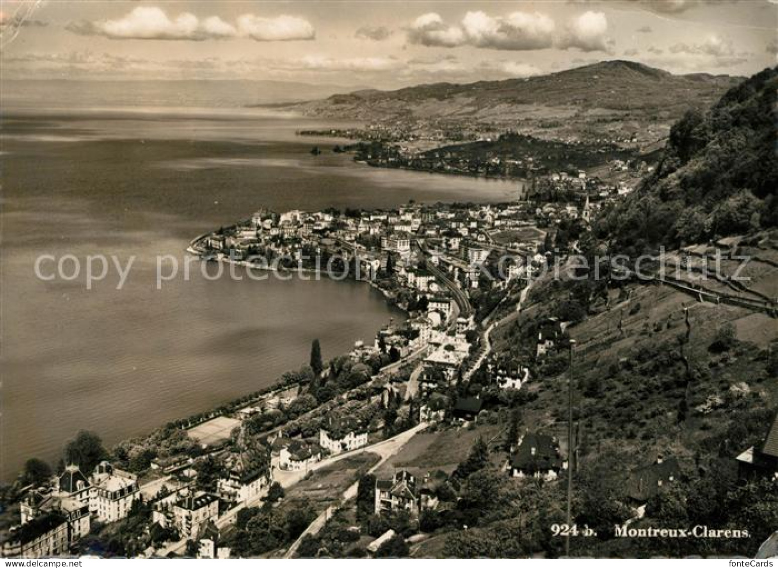 13150638 Clarens Montreux Fliegeraufnahme Panorama Montreux - Sonstige & Ohne Zuordnung