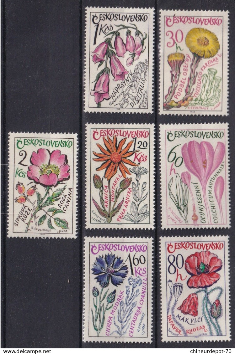 Tchécoslovaquie Ceskoslovensko Fleurs Flowers  Neufs Sans Charnières ** - Neufs