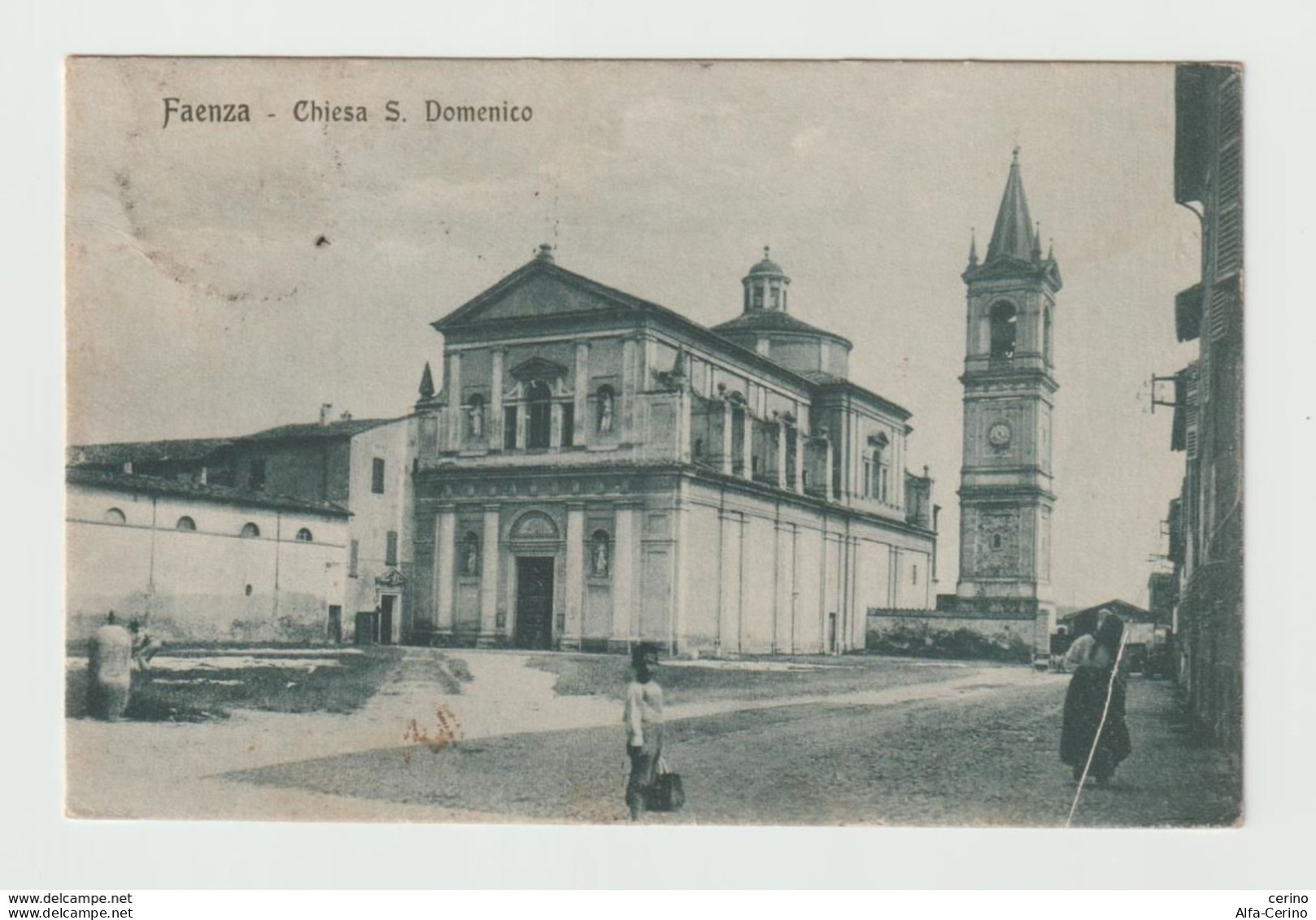 FAENZA (RA):  CHIESA  S. DOMENICO  -  FOTO  -  VISTOSO  FALLO  DI  STAMPA  A  DX. -  FP - Chiese E Conventi