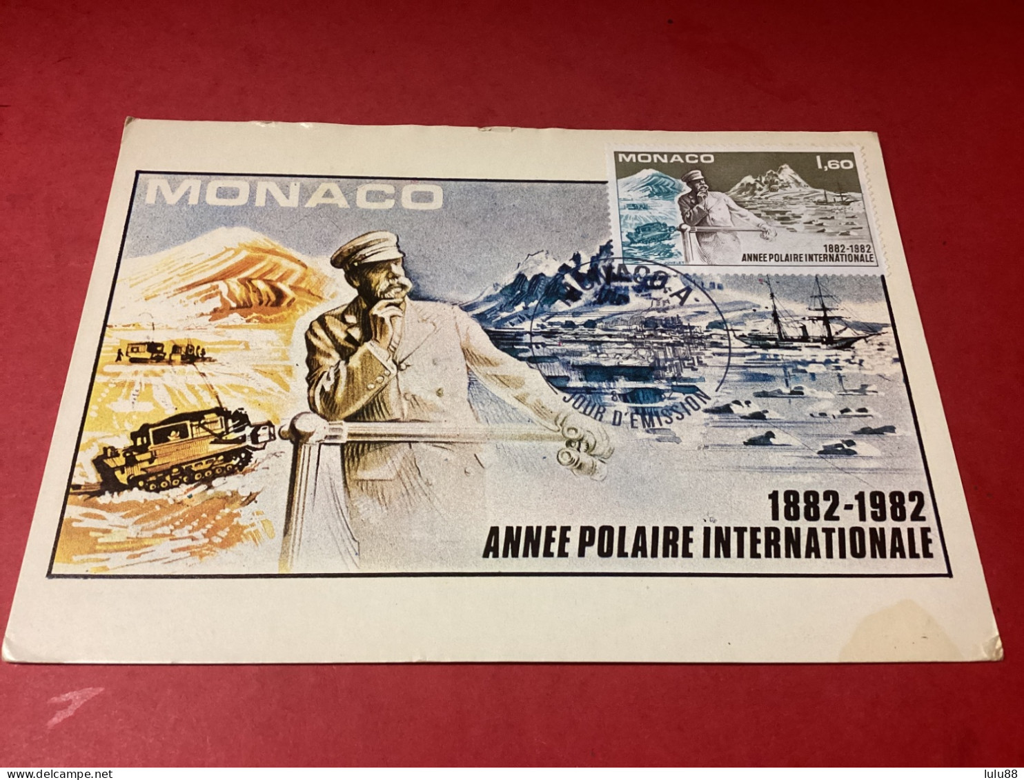 MONACO Carte Maximun Année Polaire  Centenaire FRAIS DE PORT OFFERT - Other & Unclassified