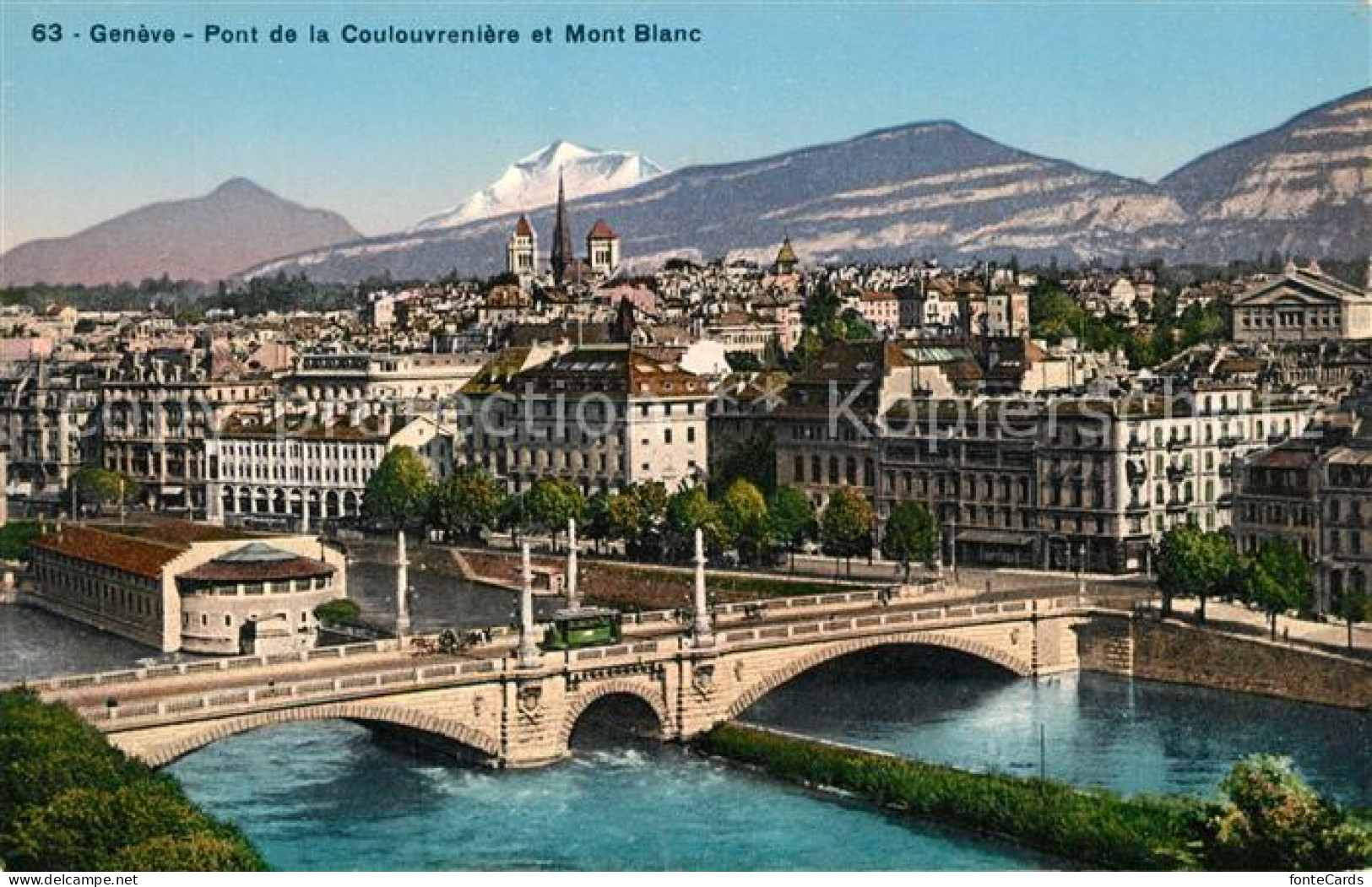 13150454 Geneve GE Pont De La Coulouvreniere Mont Blanc Geneve - Other & Unclassified