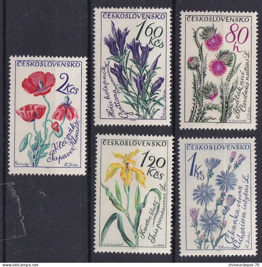 Tchécoslovaquie Ceskoslovensko Fleurs Flowers  Neufs Sans Charnières ** - Unused Stamps
