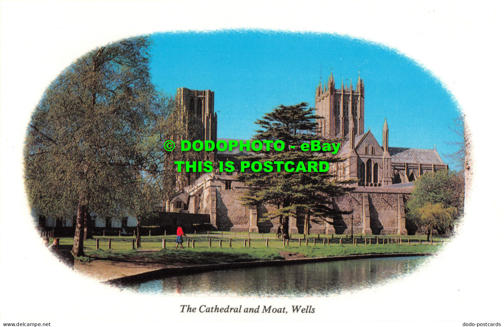 R526327 The Cathedral And Moat. Wells. Colourmaster International. Precision. Ca - Monde