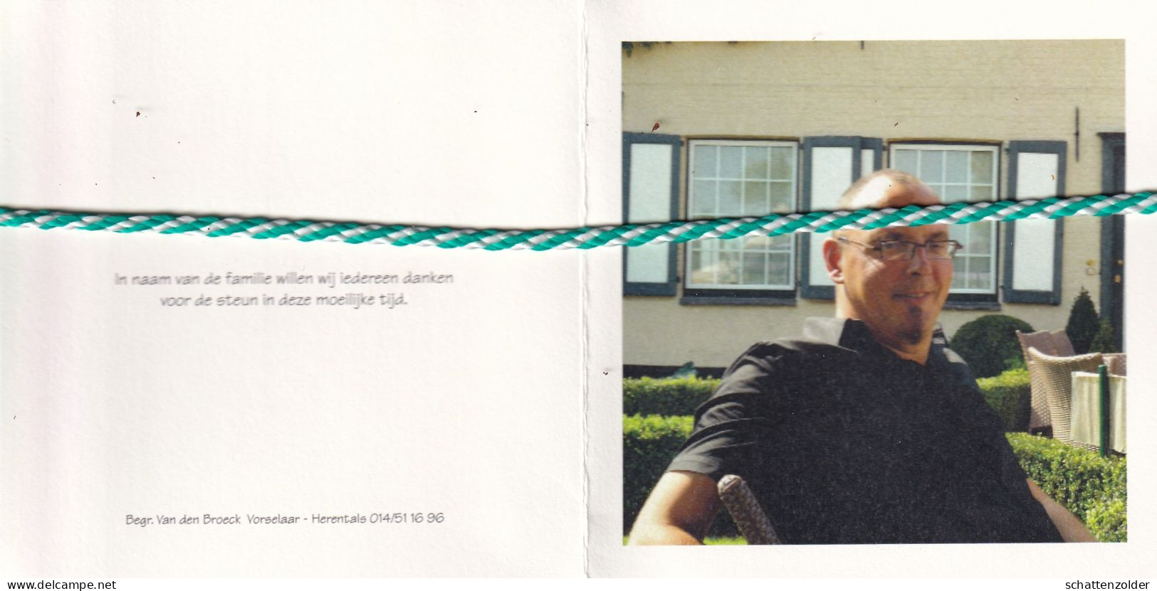 Jeroen Snyers-Docx, Herentals 1971, 2013. Foto - Todesanzeige