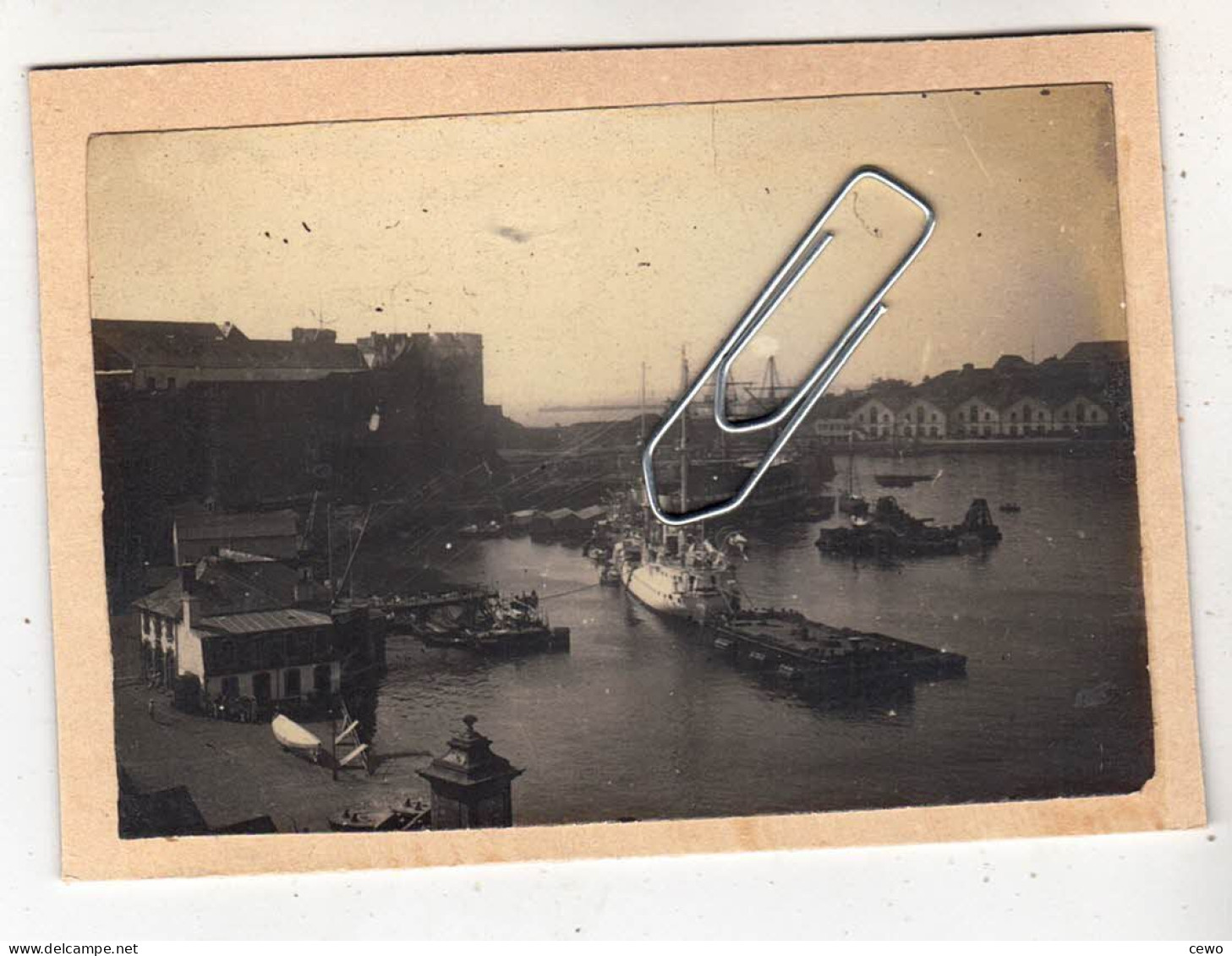 PHOTO NAVIRE DE GUERRE AVISO-CROISEUR LE CASSINI VERS 1910 - Bateaux