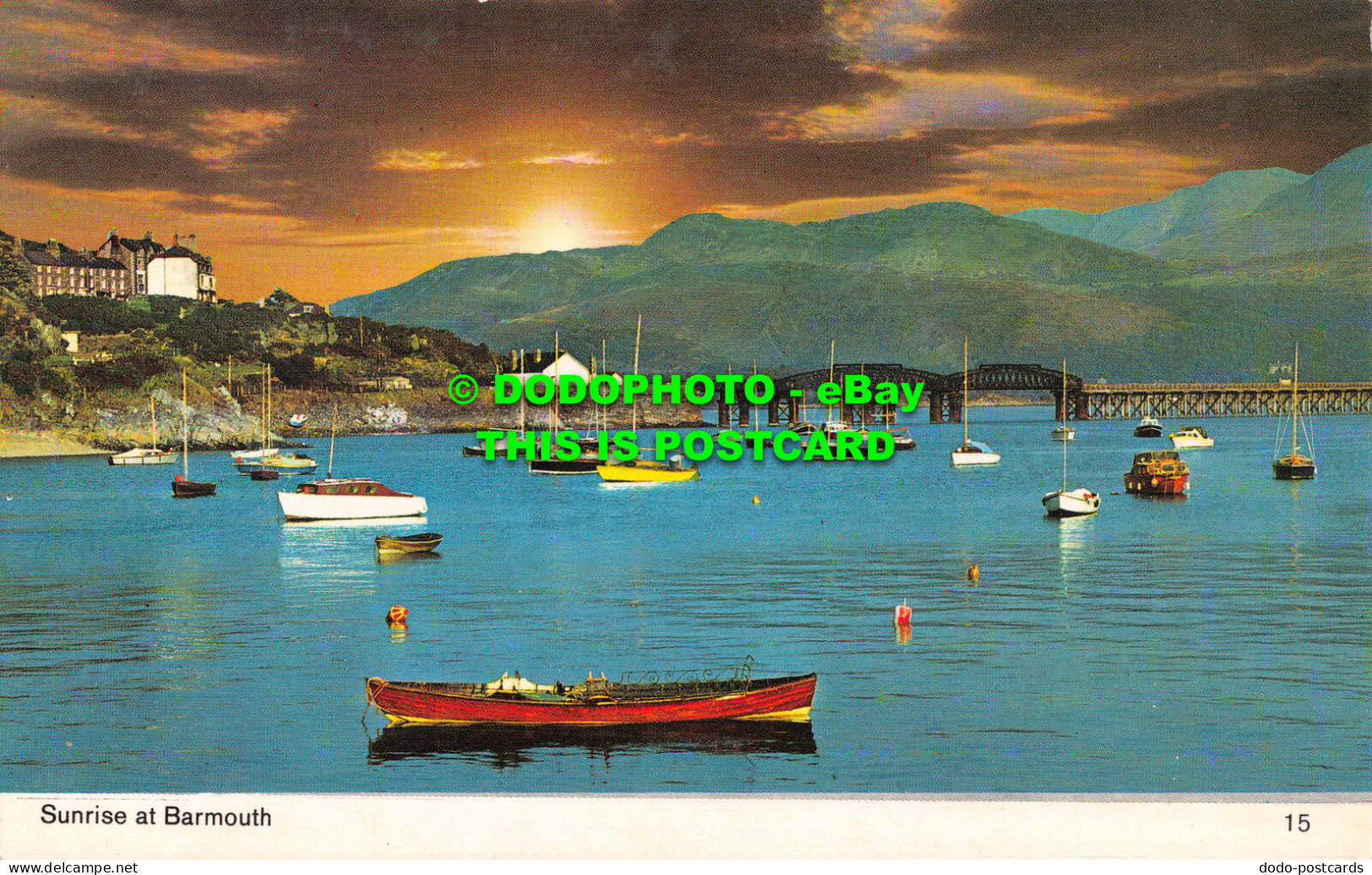 R526348 Sunrise At Barmouth. 15. Color Gloss View Series. Bamforth - Monde