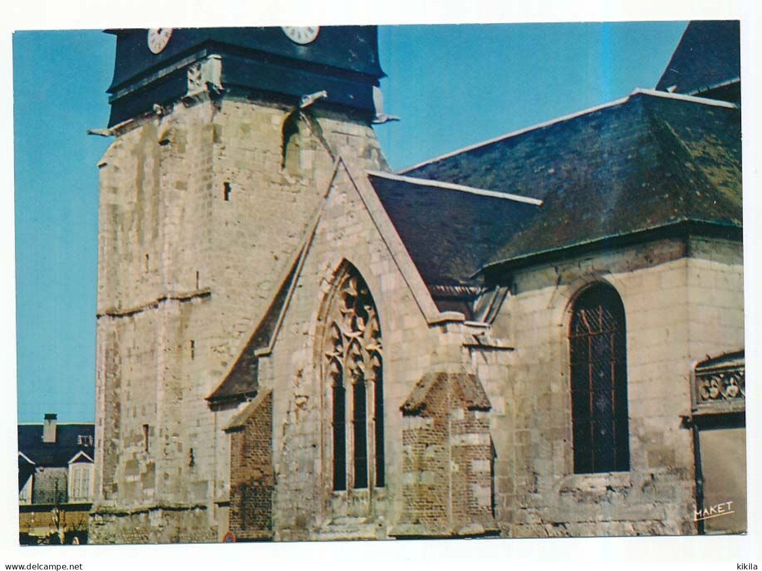 CPSM / CPM 10,5 X 15 Eure BOURGTHEROULDE Son Eglise Sa Tour Du XIV° Ses Vitraux Du XV° Et Chœur Du XVI° - Bourgtheroulde