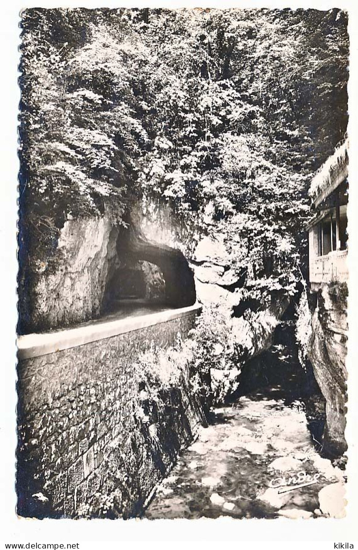 CPSM Dentelée 9 X 14 Drôme Entrée Des GRANDS GOULETS  Tunnel - Les Grands Goulets