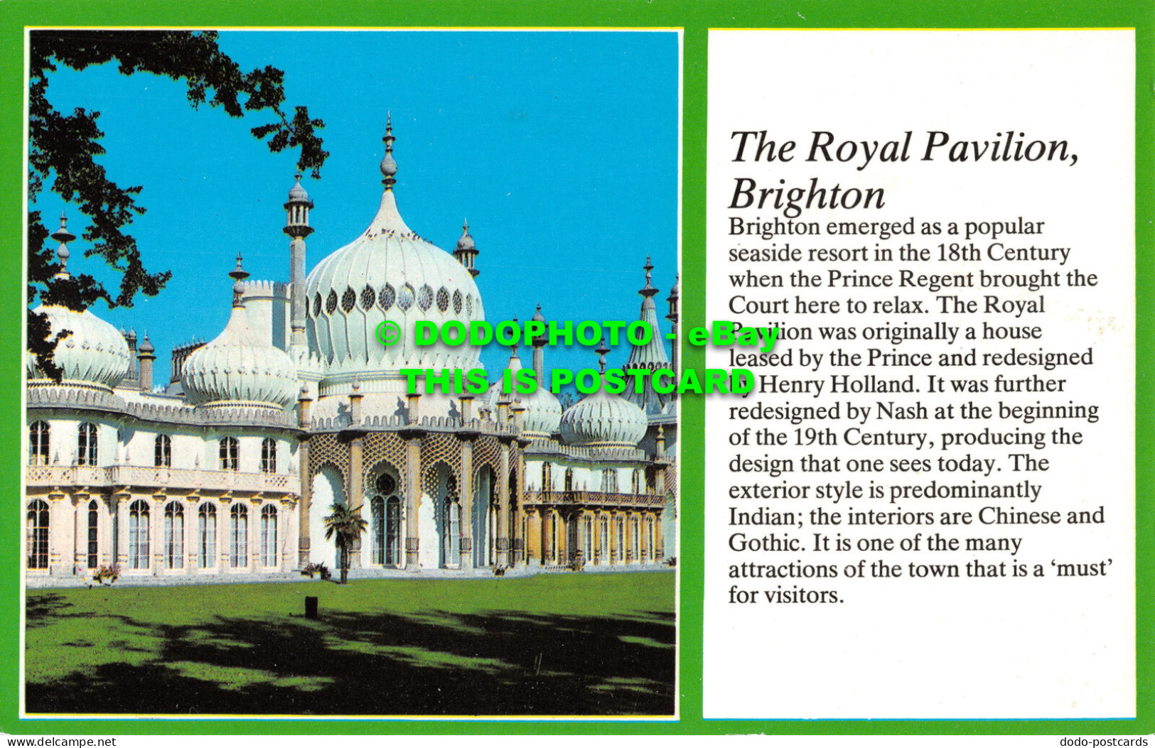 R526357 The Royal Pavilion. Brighton. Precision. Text View Series. PLX3871 - Monde