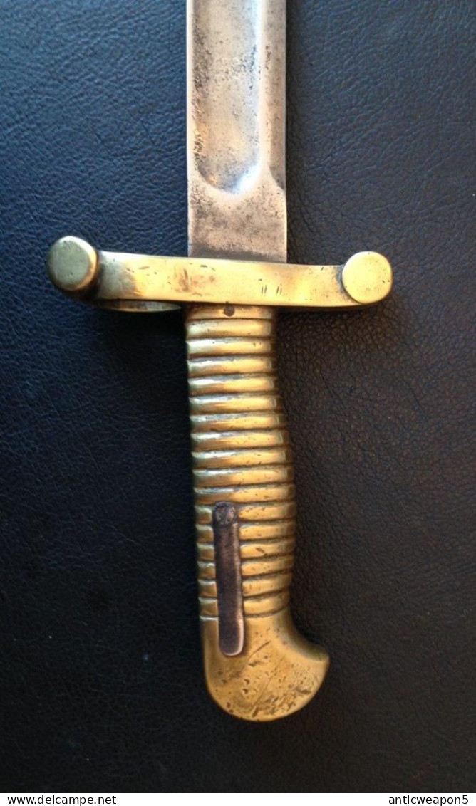 M1855. Baïonnette Scimitar Pour Fusils Harpers Ferry Armory.  USA (296) - Knives/Swords