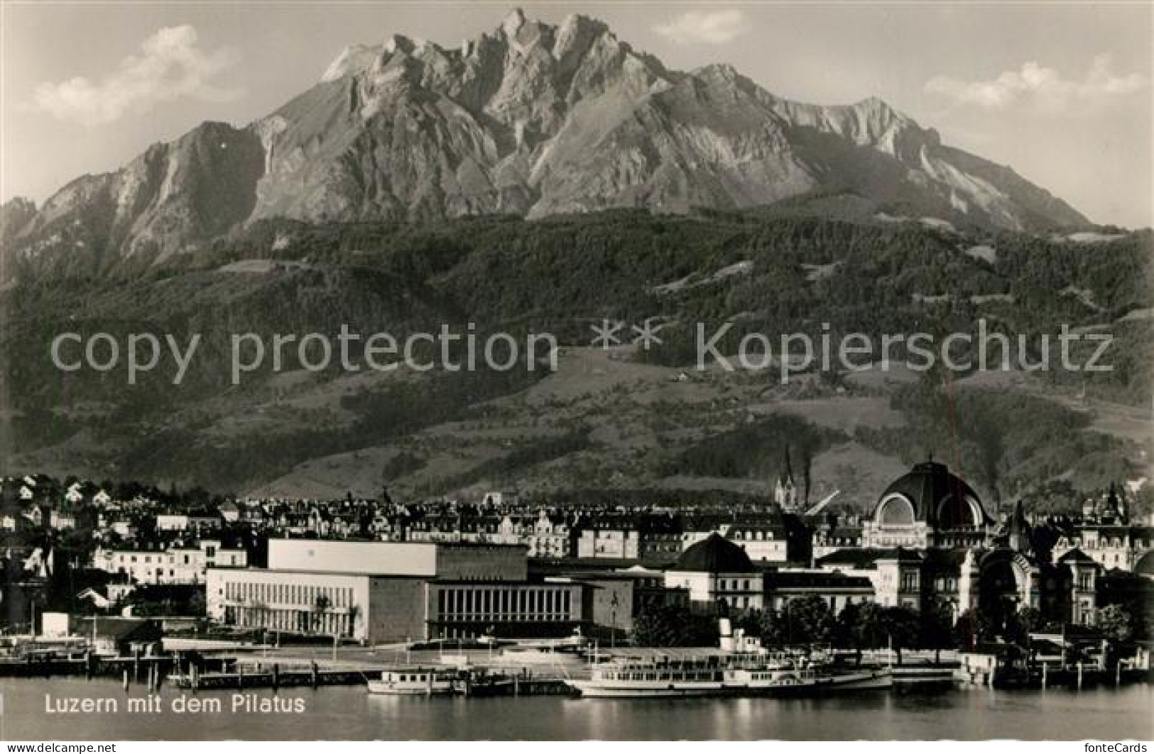 13143593 Luzern LU Stadtbild Mit Pilatus Luzern LU - Andere & Zonder Classificatie