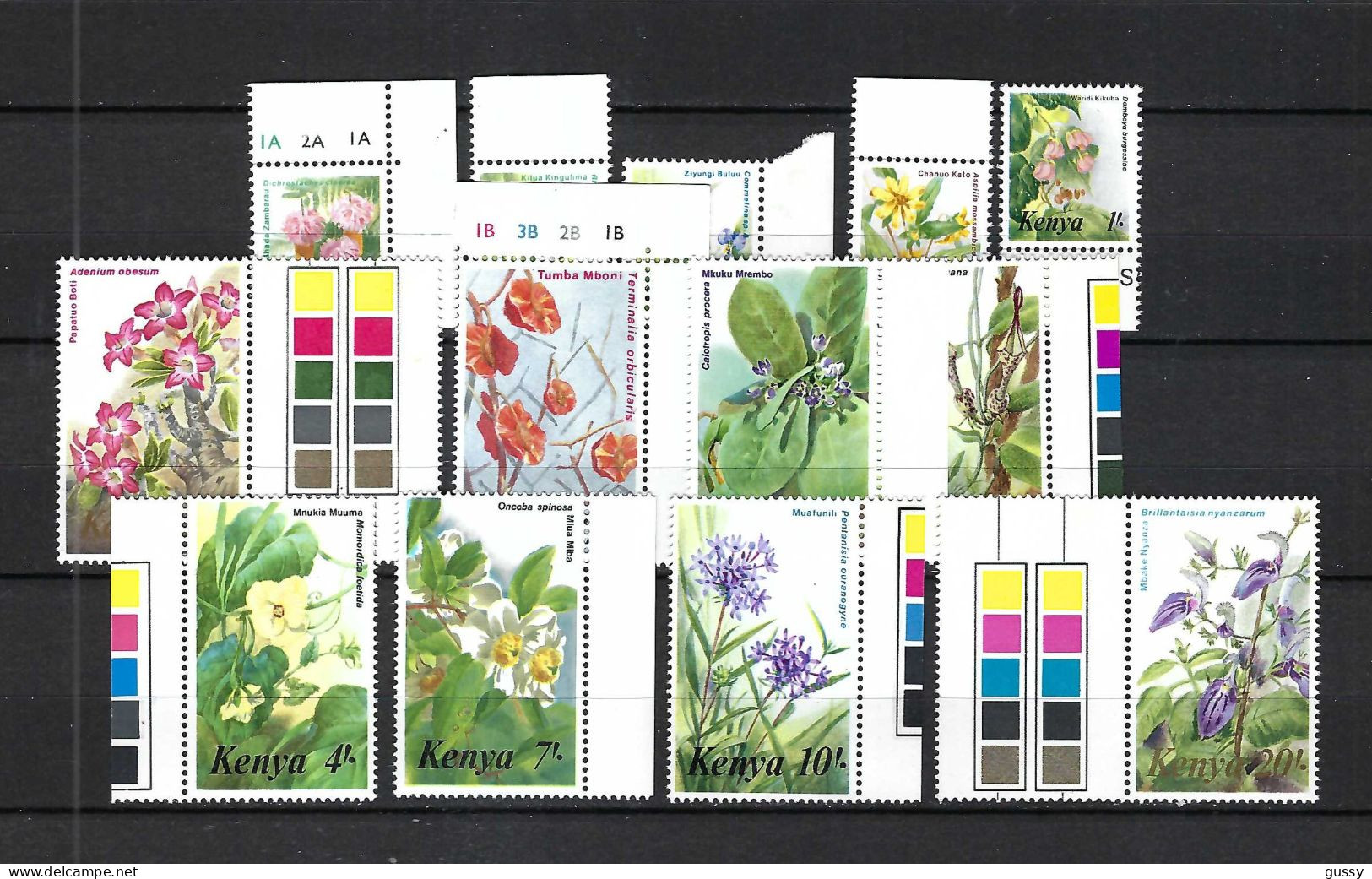 KENYA 1970: Lot De Neufs** BDF "FLEURS" - Kenya (1963-...)